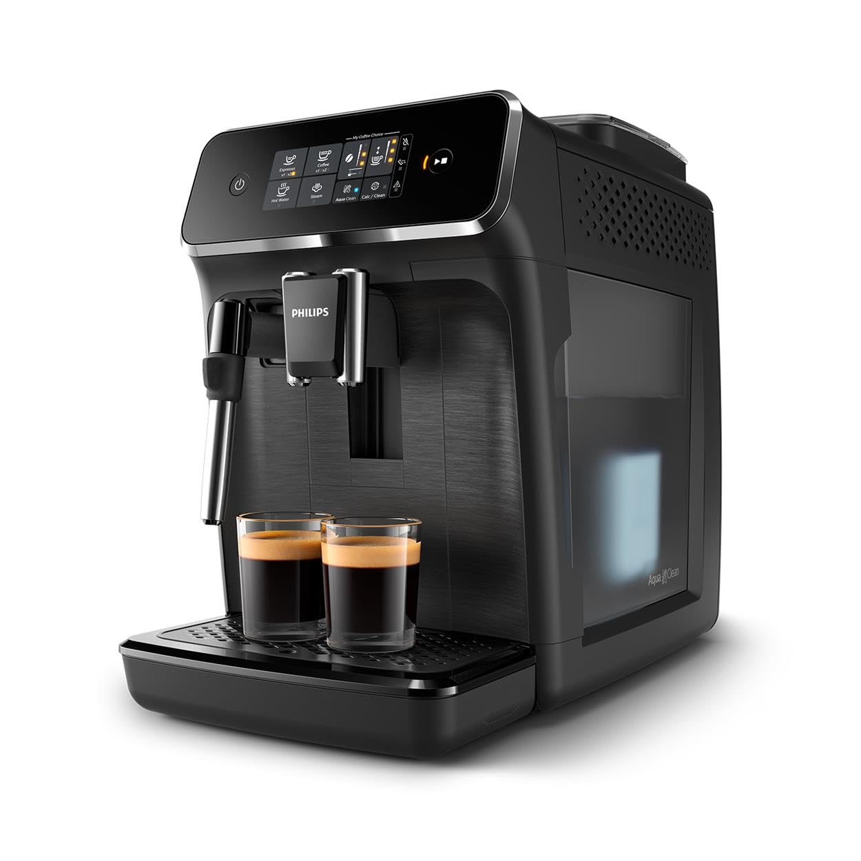 Philips 2200 Series EP2220/10 Super Automatic Espresso Machine with Classic Milk Frother, Intuitive Touch Display, Matte Black - Perfect for Home Baristas & Coffee Lovers