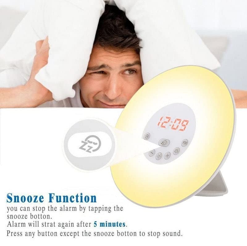 LloydsPharmacy SAD Light Therapy Lamp - Best for Seasonal Affective Disorder Treatment & Wake-Up Light with Alarm Radio | Improve Mood & Energy for Home, Office, or Bedroom Use