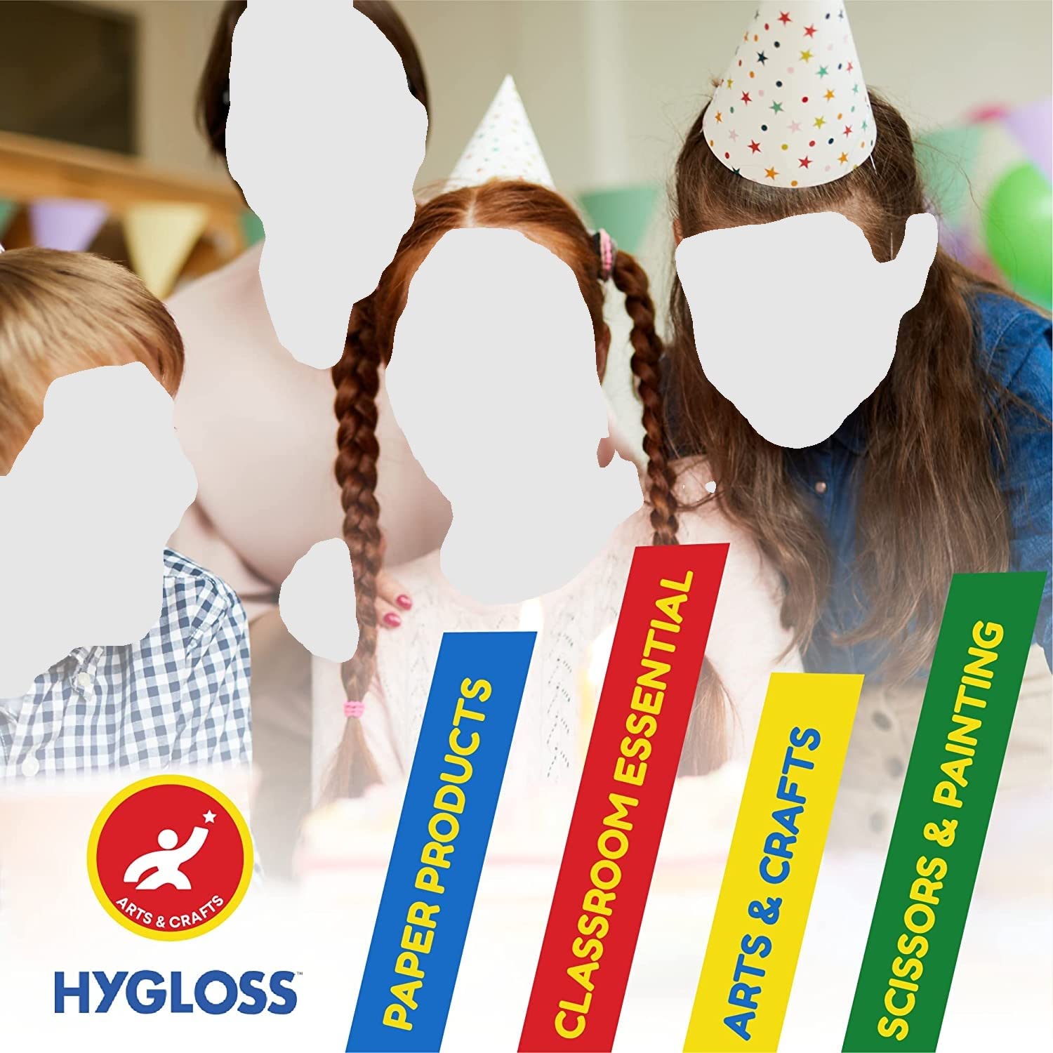 Hygloss Products 9-Inch White Uncoated Paper Plates - Eco-Friendly, Recyclable & Disposable Bulk Pack of 1200 - Perfect for Parties, Picnics, School Events, Arts & Crafts Projects
