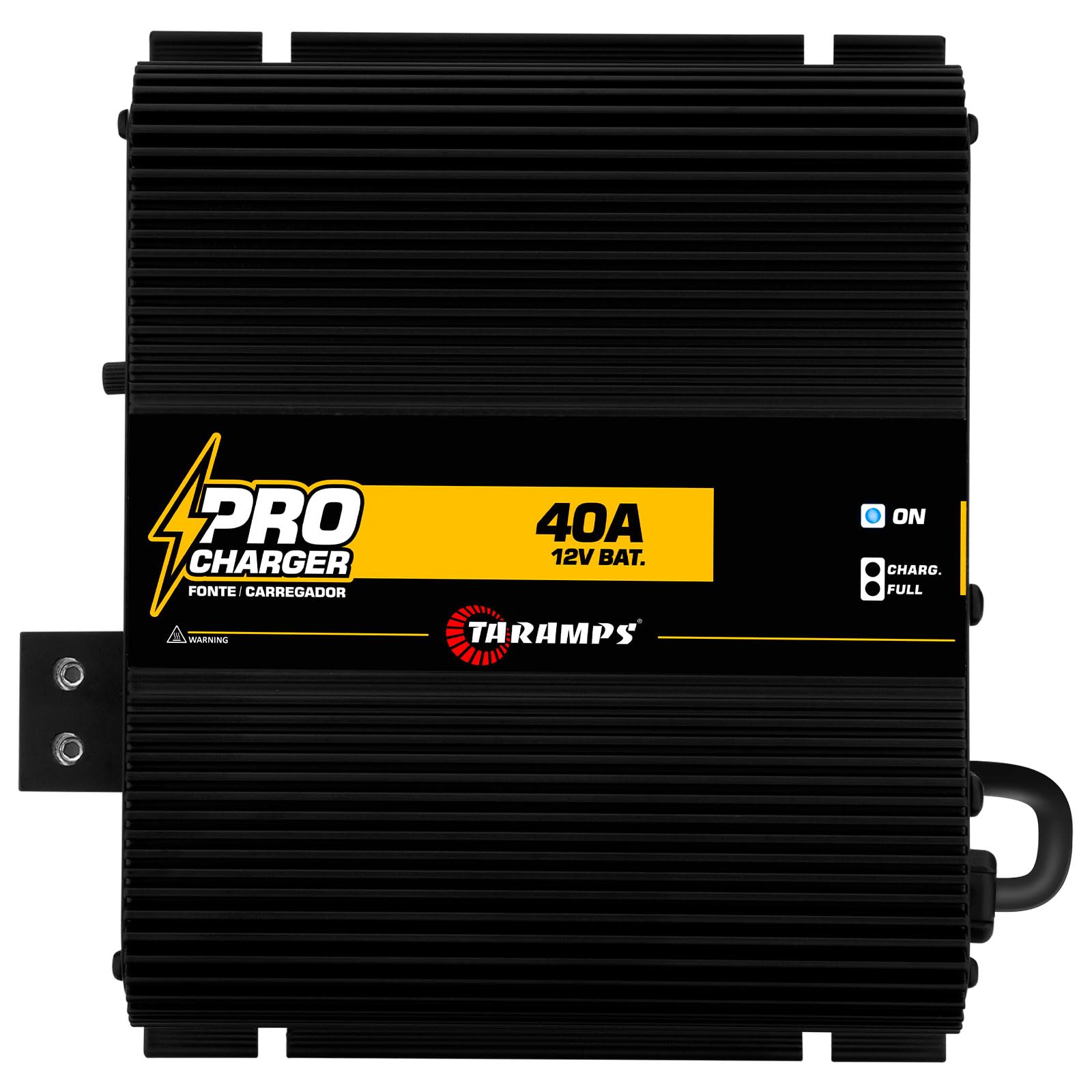 Taramps Pro 40A Battery Charger - 560W Max Output, Bivolt 127/220VAC Input with LED Indicator - High Power Car Audio System Charger for Vehicles, Boats & RVs