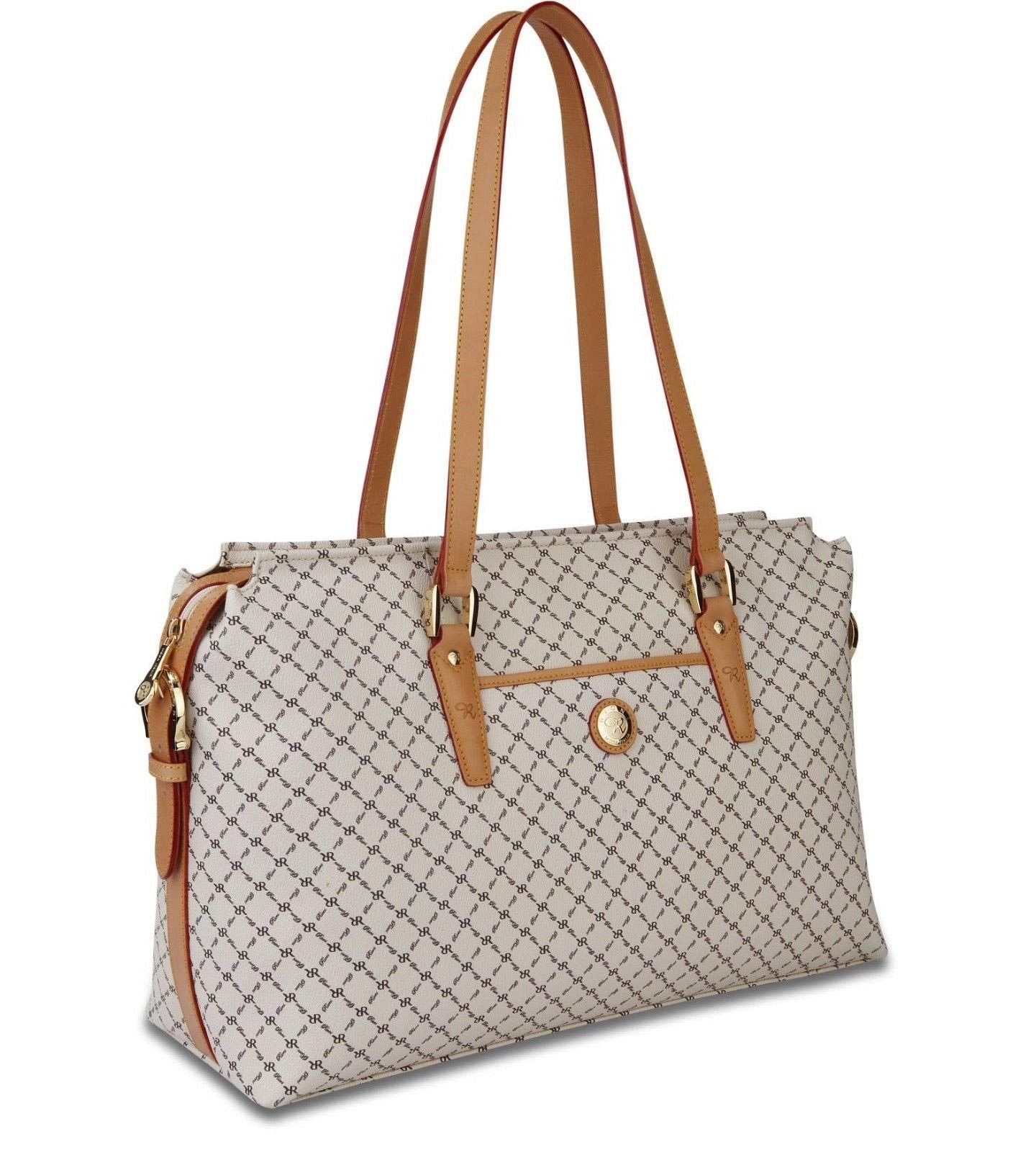 Rioni Signature Natural Leather Tote Bag for Women - Stylish Traveler Handbag (STN-20033) | Perfect for Work, Weekend Getaways & Daily Commute