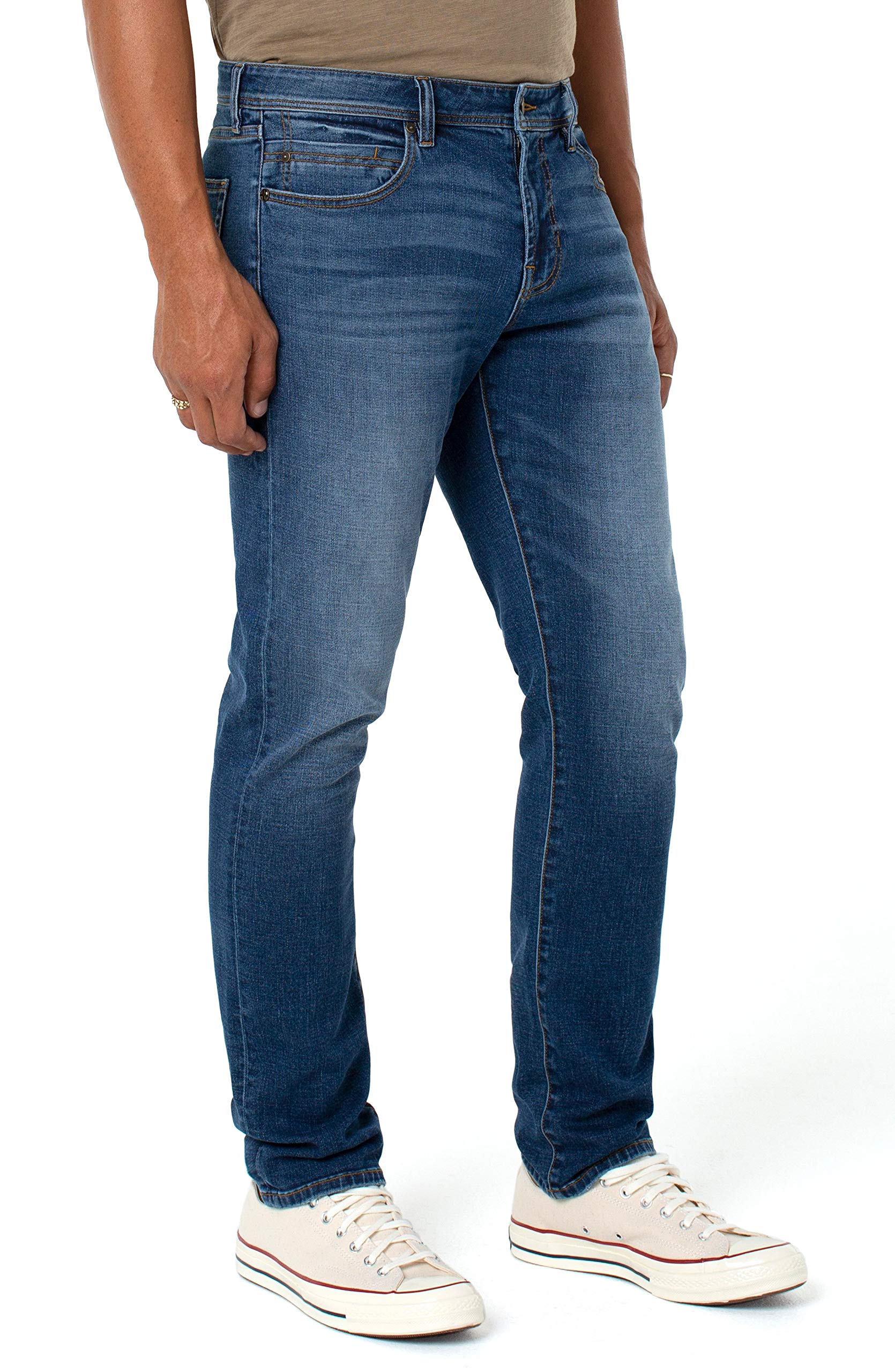 Liverpool Men's Straight Leg Jeans - Classic Fit Denim Pants for Casual & Everyday Wear | Comfortable & Stylish for Work, Outings & Relaxation