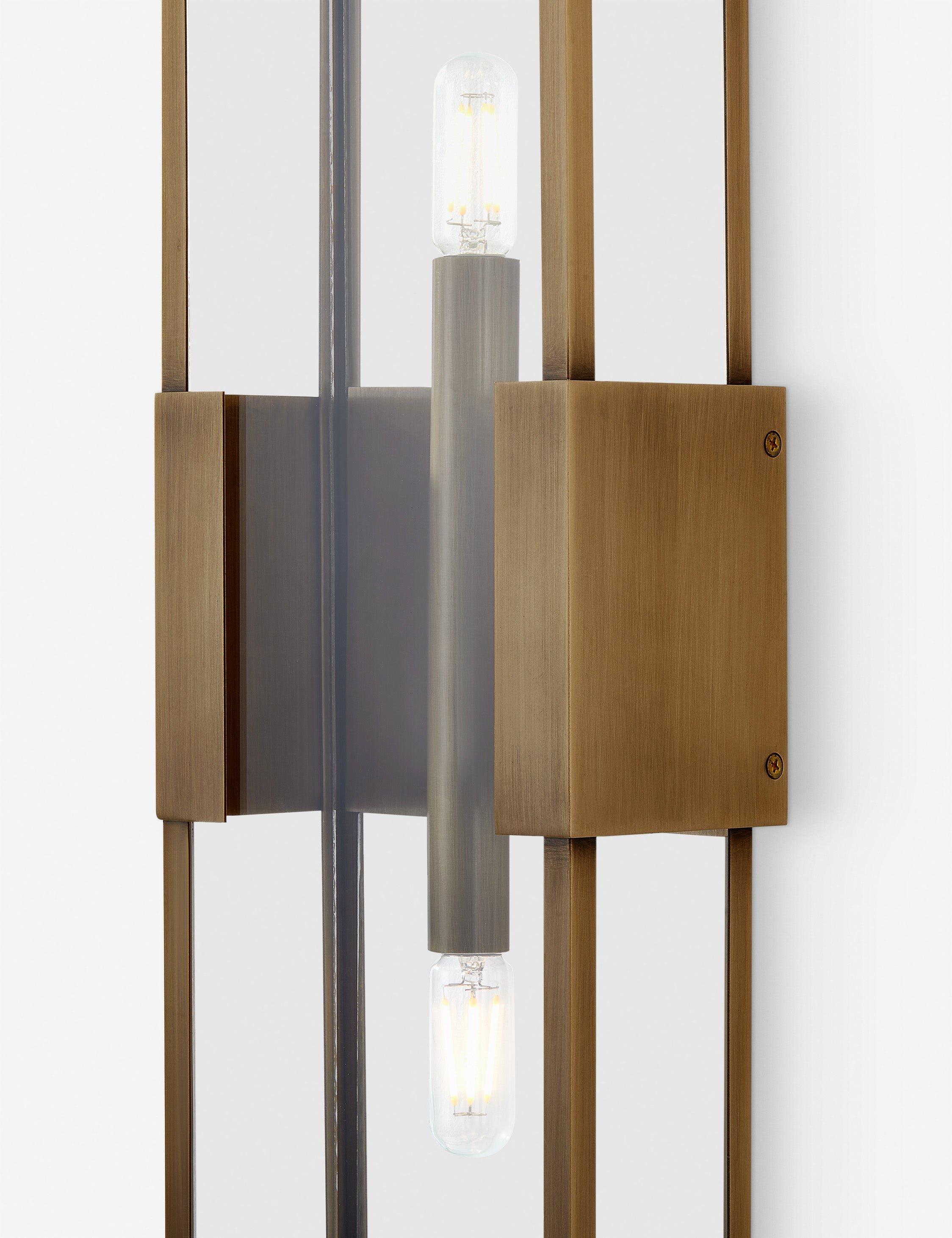 Amber Outdoor Wall Sconce Light - Weatherproof Exterior Lighting Fixture for Porch, Patio, Garden & Entryway - Elegant Outdoor Wall Lamp with Clear Glass Shade