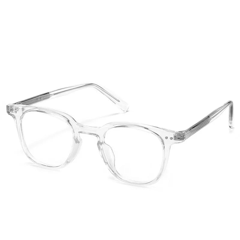 Brightzone Unisex Full Rim Oval Square TR90 Titanium Eyeglasses Frame 73007 - Lightweight & Durable for Work, Reading & Daily Wear