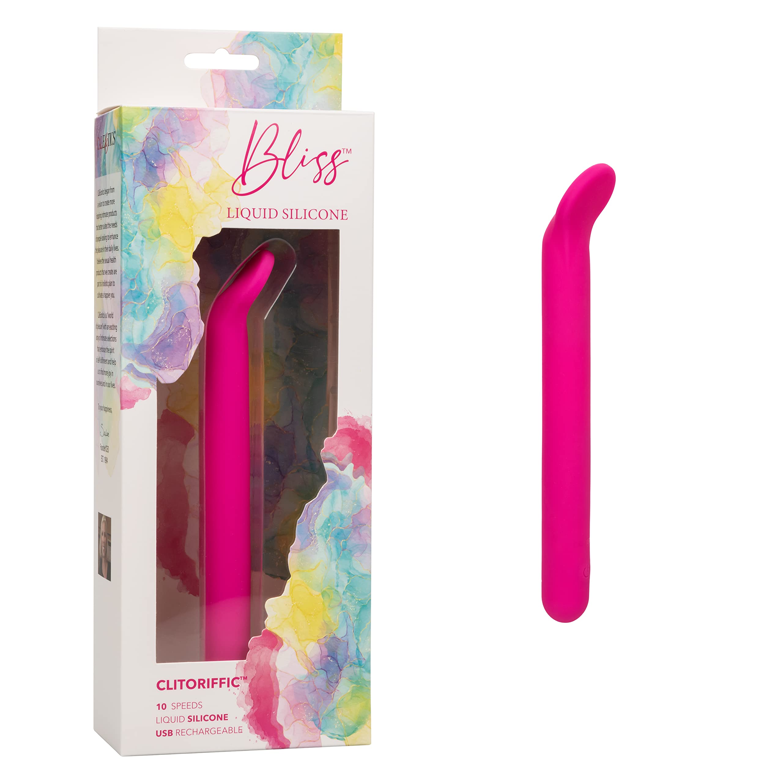 Bliss Liquid Silicone Rechargeable Wand Massager - Powerful Clitoral Stimulator Sex Toy for Women in Pink | Perfect for Solo Play & Couples Intimacy