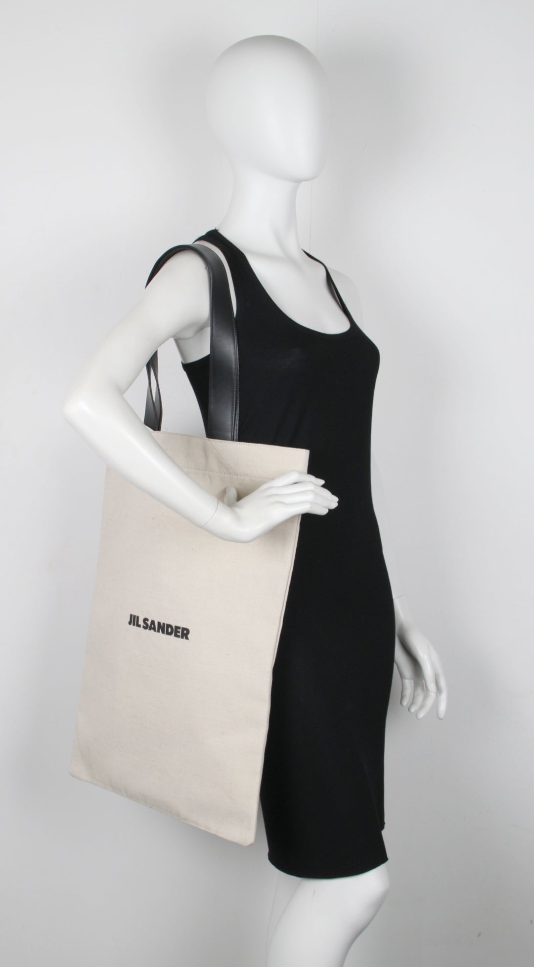Flat Shopper Grande Linen Tote Bag in Off White - Stylish & Spacious Women's Handbag for Work, Travel & Shopping