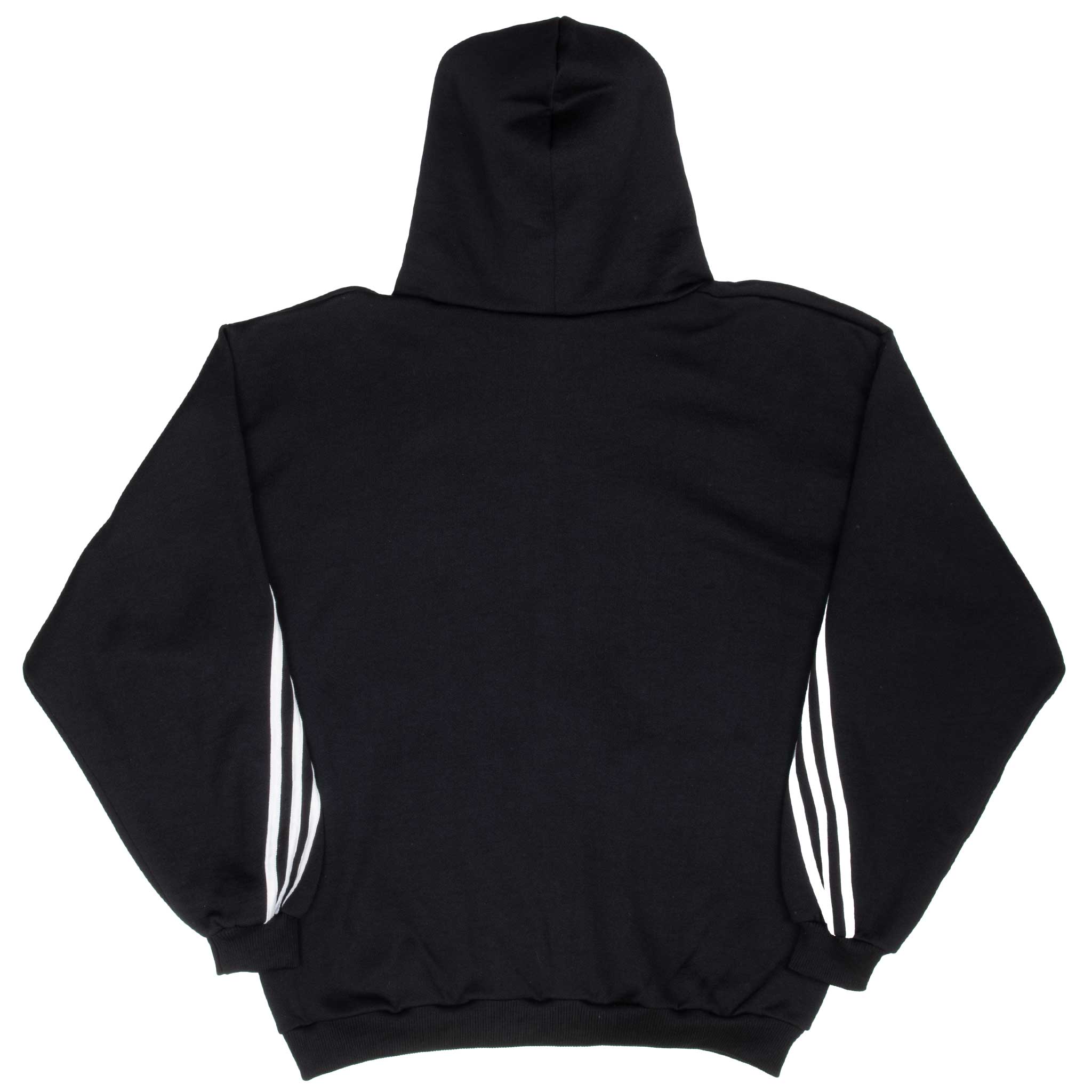 Vintage Adidas Black Hooded Track Jacket 1990s Small Made in USA - Retro Streetwear for Men & Women - Perfect for Casual Outfits, Gym Wear & 90s Fashion Style