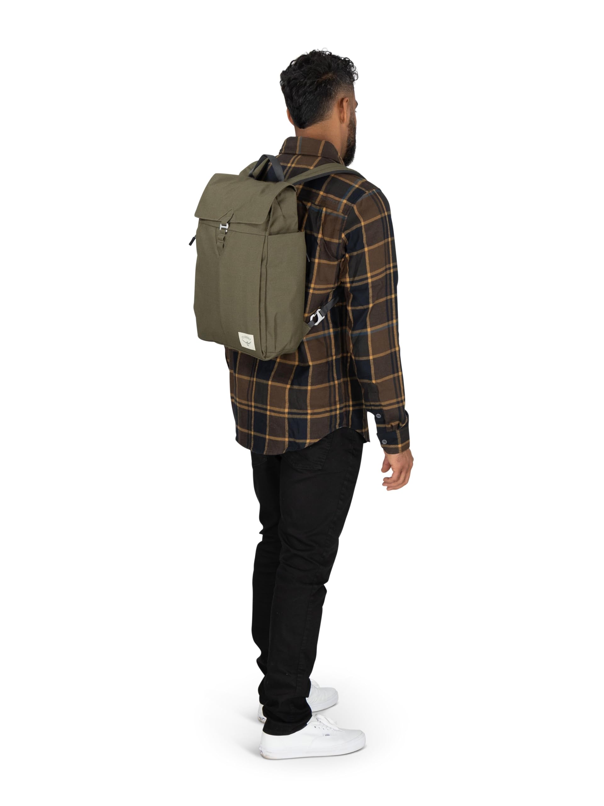 Osprey Arcane Flap Pack - Recycled Fabric Everyday Backpack for Urban Commute & Travel - Earl Grey/Sandy Grey Heather - Perfect for Work, School & Outdoor Adventures