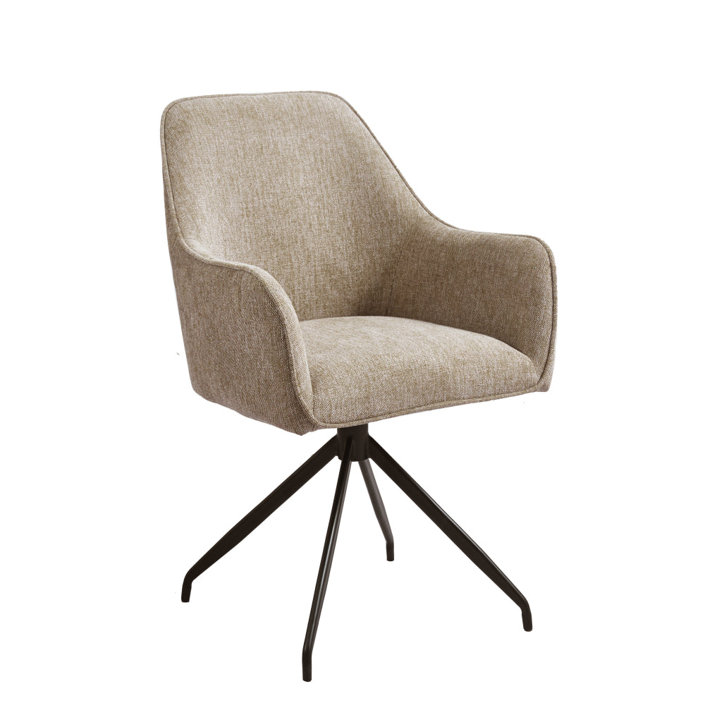 Brendan Occasional Chair 62x60.5x99cm Mocha Brown Upholstered Accent Chair - Perfect for Living Room, Bedroom, or Reading Nook