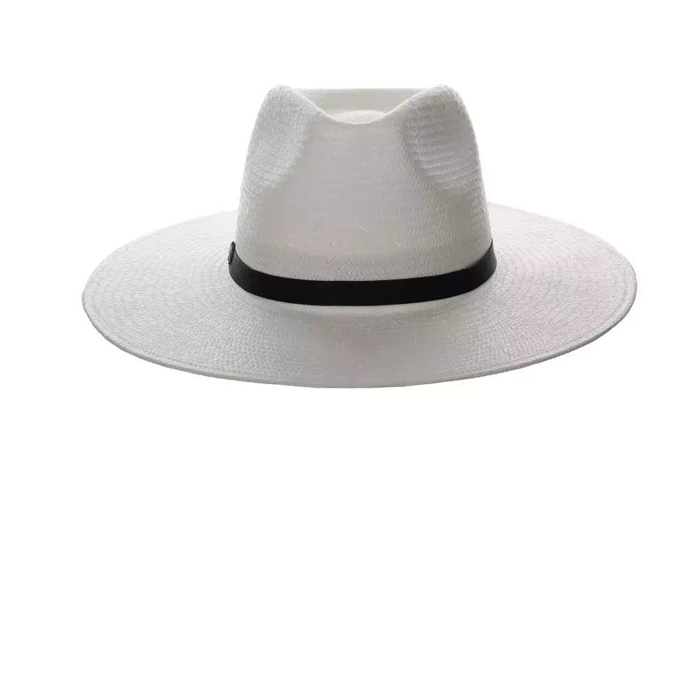 Biltmore Fine Line Straw Fedora Hat for Men & Women - Summer Sun Protection, Beach & Outdoor Fashion Accessory