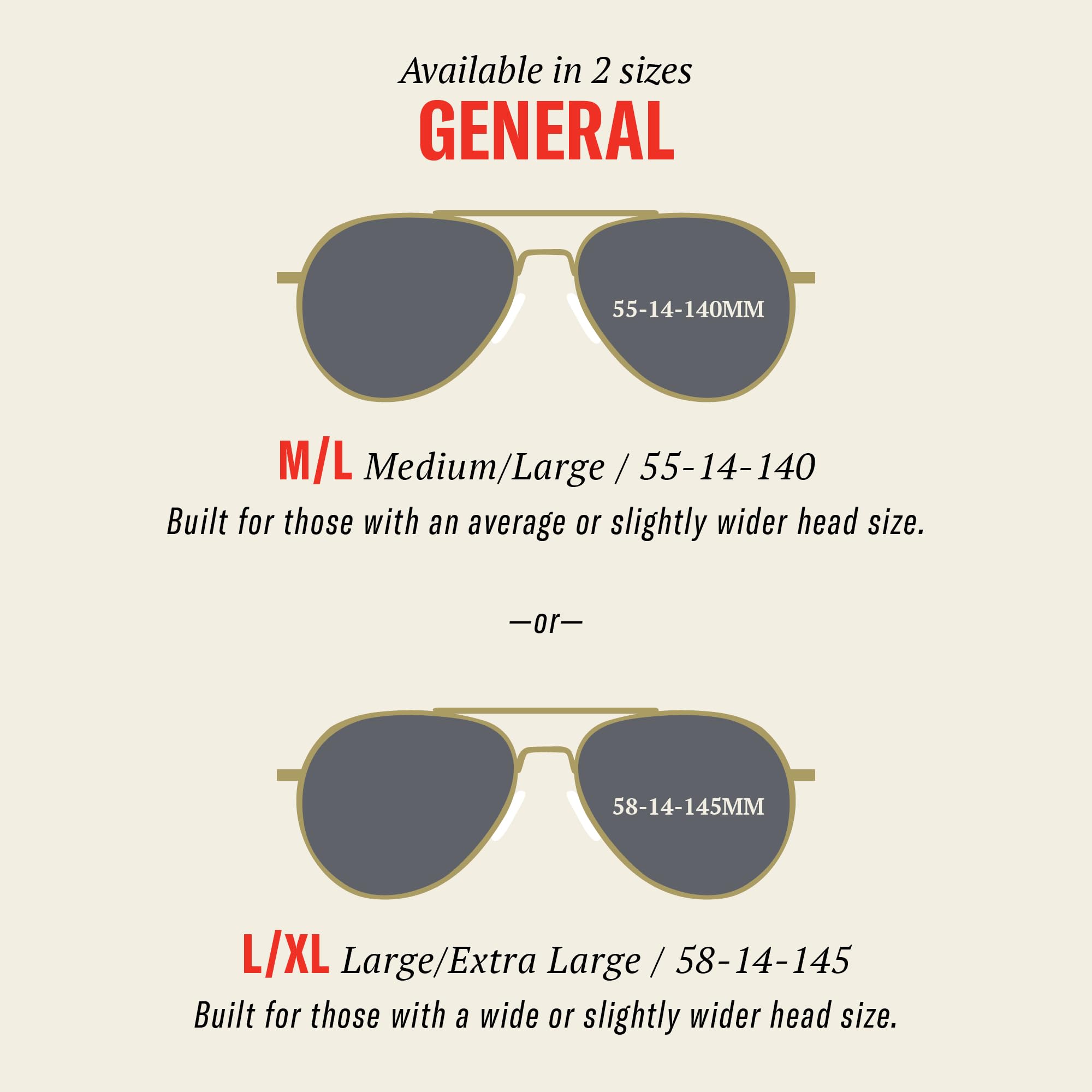 AO General Sunglasses - Polarized AOLite Nylon Lenses - UV Protection - Lightweight & Durable for Outdoor Sports, Driving & Beach Activities