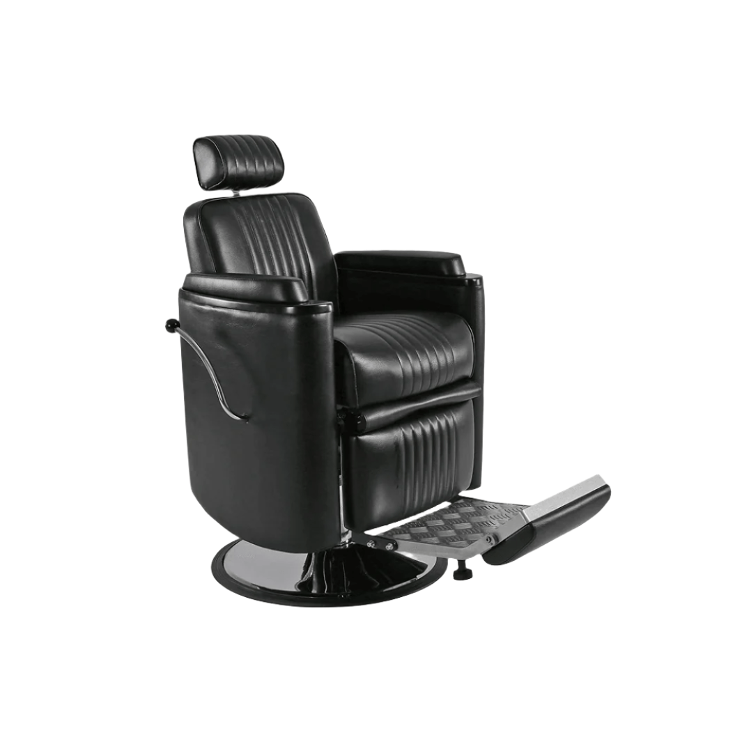 Professional BARBER CHAIR for Salon & Home Use - Heavy Duty Hydraulic Styling Chair with Adjustable Height & Reclining Back - Perfect for Haircuts, Shaves & Styling