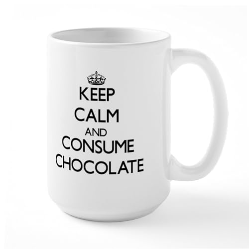 White - Keep Calm And Consume Chocolate Mugs