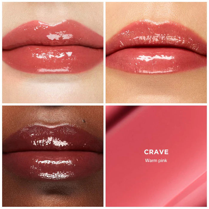 Hourglass Phantom Volumizing Glossy Lip Balm - Hydrating Plumping Lip Gloss for Full Lips, Shine & Moisture | Perfect for Day & Night Wear, Special Occasions & Everyday Glam