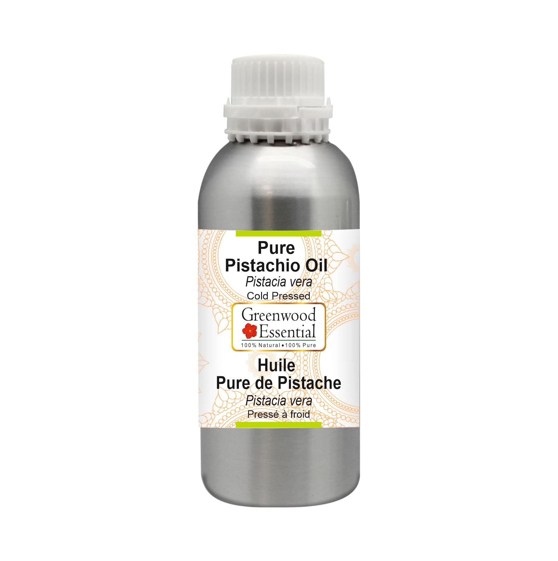 Pure Cold Pressed Pistachio Oil (Pistacia vera) - 42 oz (1250ml) for Cooking, Skincare & Hair Care - Gourmet Grade, Unrefined, Nutrient-Rich