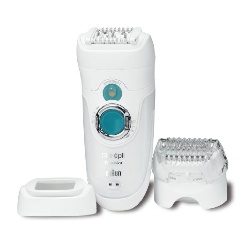 Braun SE7281WD Xpressive Body System Rechargeable Wet & Dry Epilator for Women - Painless Hair Removal for Legs, Underarms & Bikini Area at Home or Travel