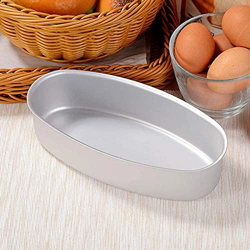 VALINK Non-Stick Oval Aluminum Alloy Baking Mold - Perfect for Cheesecakes, Bread Loaves & Cakes | Durable Bakeware for Home Kitchens & Professional Bakeries | Ideal for Birthday Parties, Holiday Baking & Dessert Making