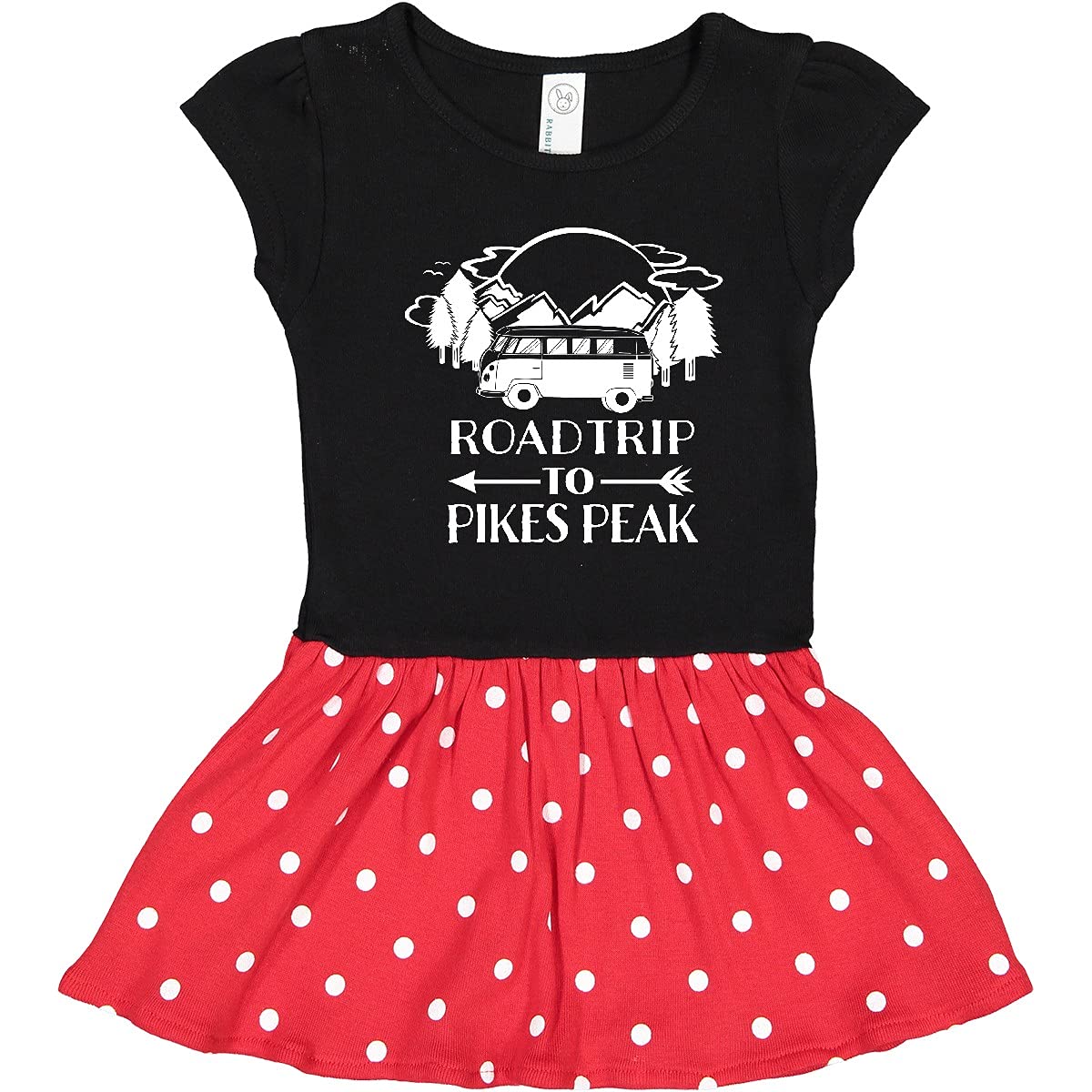 Inktastic Road Trip to Pikes Peak Toddler Dress - Cute Travel-Themed Outfit for Baby Girls, Perfect for Family Vacations & Outdoor Adventures