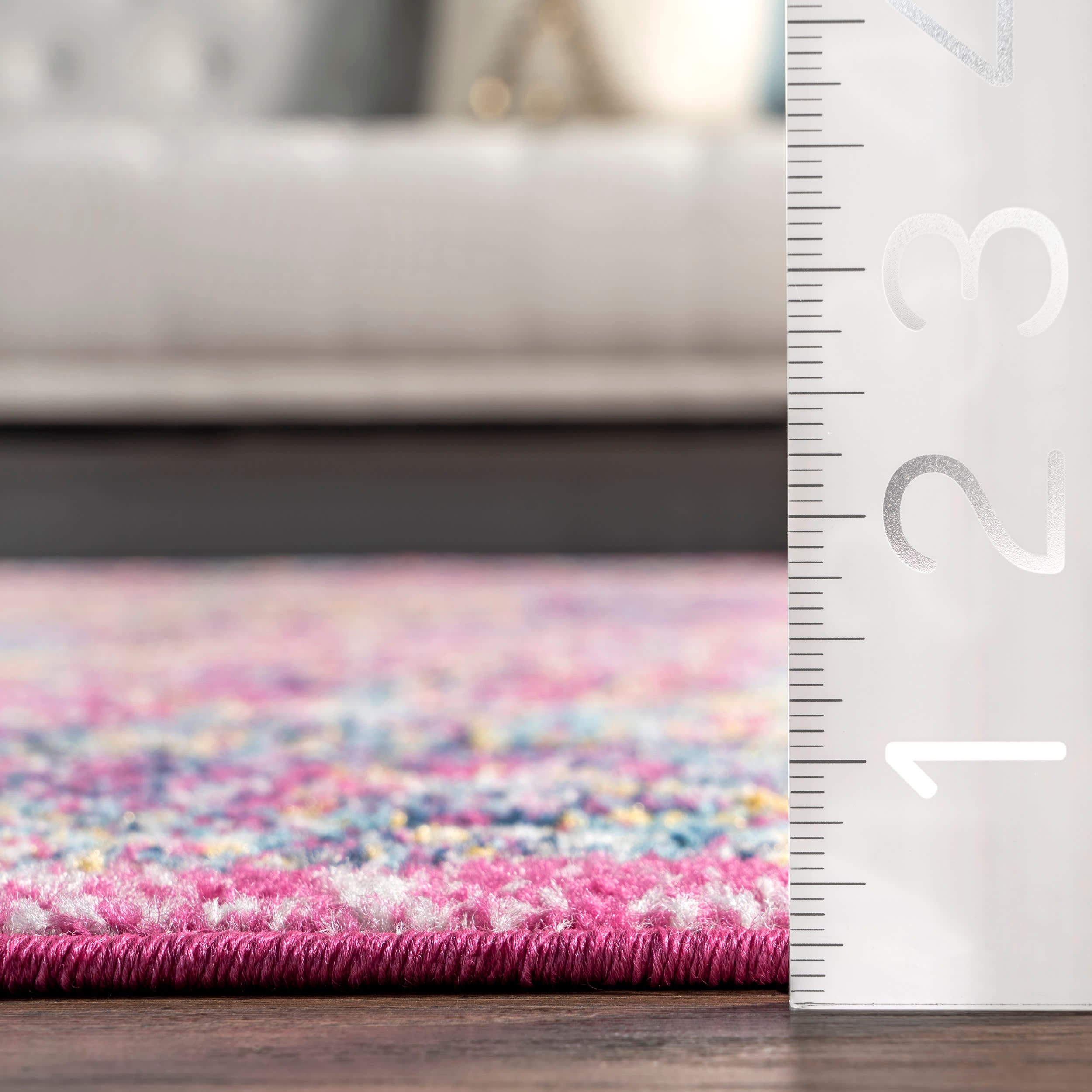 Vintage Distressed Persian Rug - Handmade Fuchsia Oriental Carpet for Boho Chic Living Room, Bedroom Decor | Perfect for Home, Office & Wedding Events