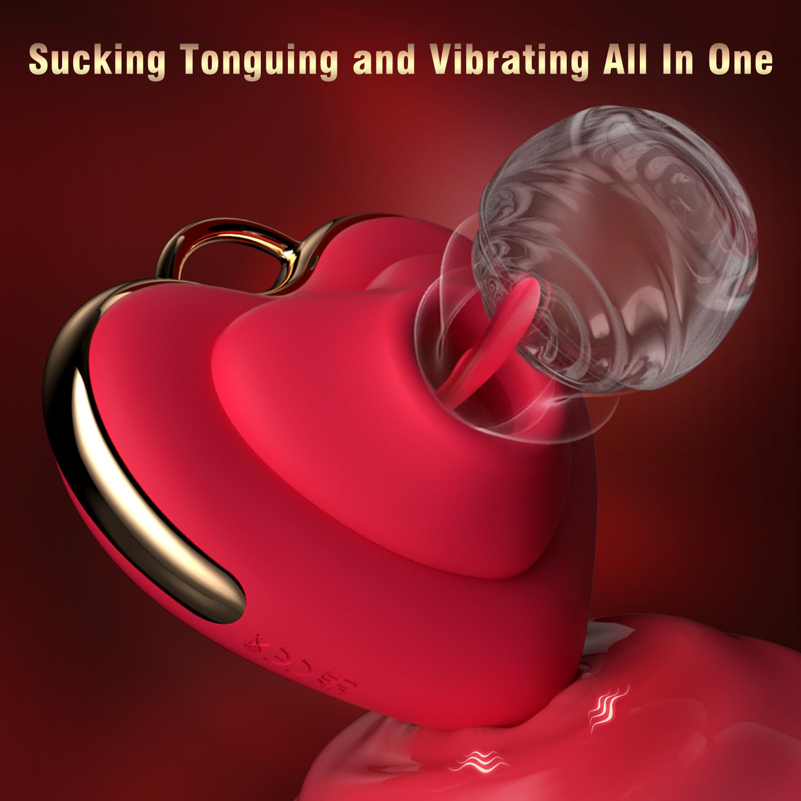 Mini Nipple Sucking Vibrator - Heart-Shaped Suction Massager for Women, Discreet Personal Sex Toy | Enhance Intimacy & Sensual Play for Couples or Solo Pleasure