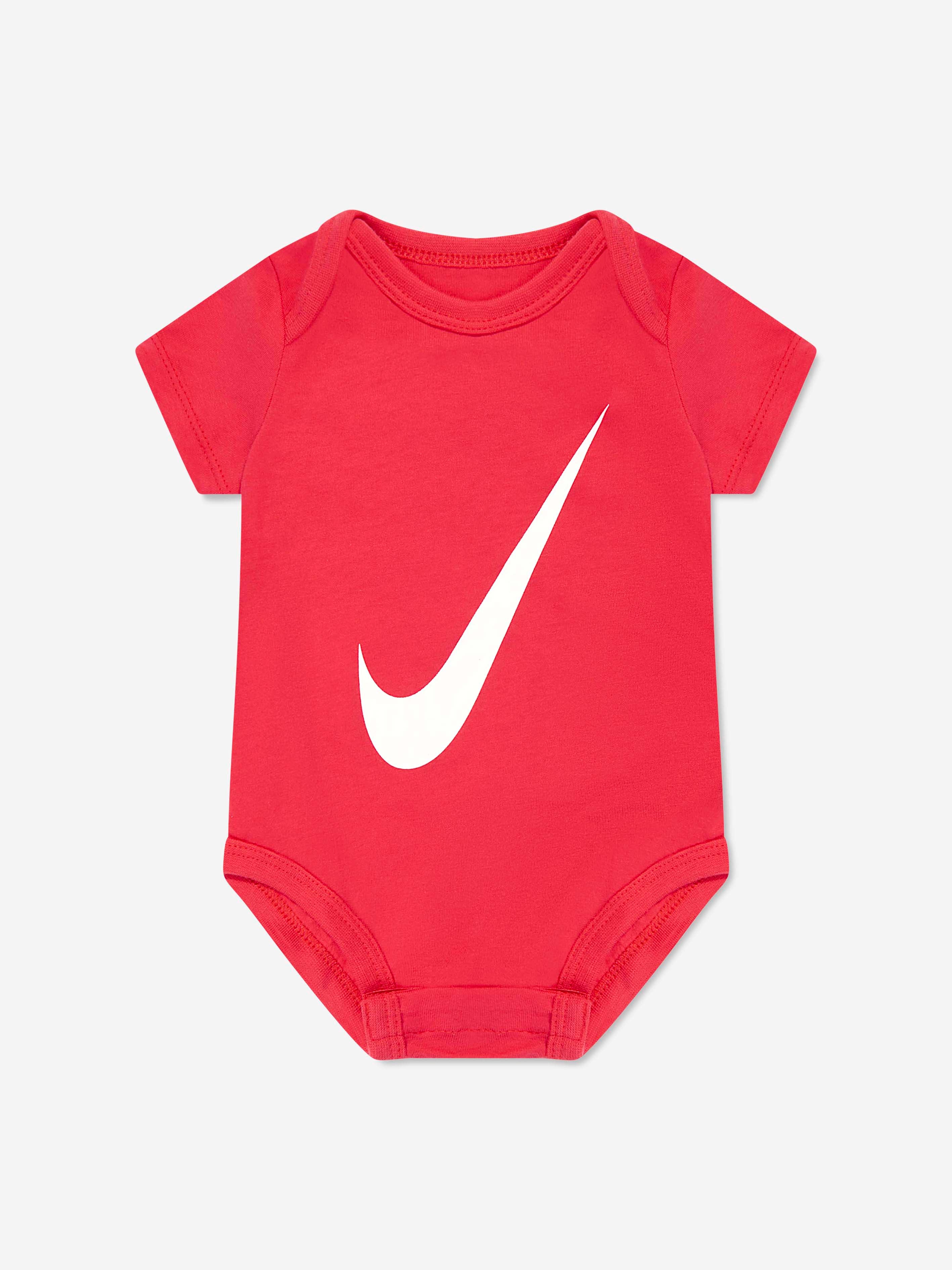 Baby Boys' 3-Pack Swoosh Bodysuit Set - Soft Cotton Onesies in Multicolor for Newborns & Infants | Perfect for Playtime, Daycare & Family Outings