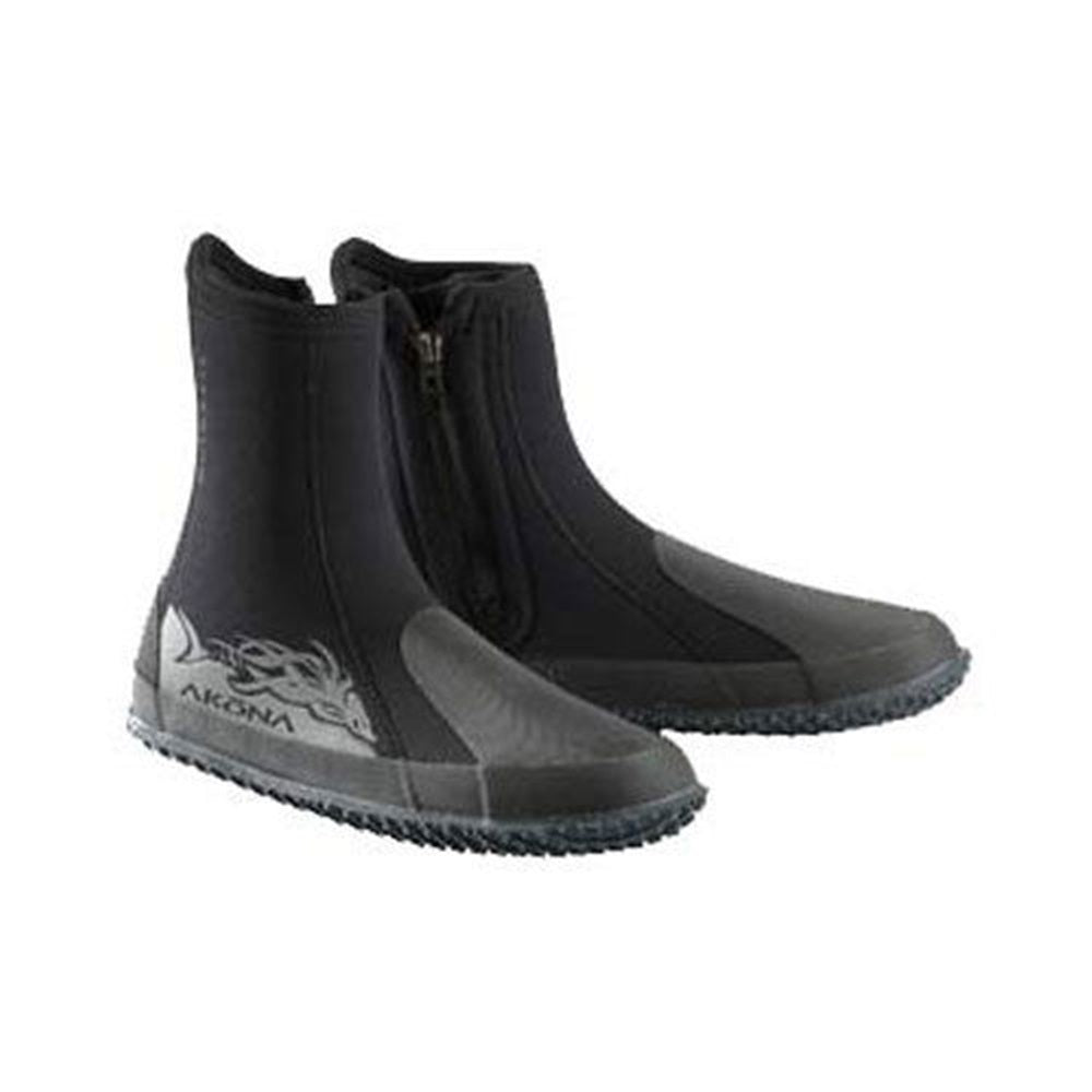 Open Box Akona 6mm Scuba Deluxe Dive Boots - Premium Neoprene Wetsuit Footwear for Scuba Diving, Snorkeling & Water Sports - Warm & Comfortable for Cold Water Adventures