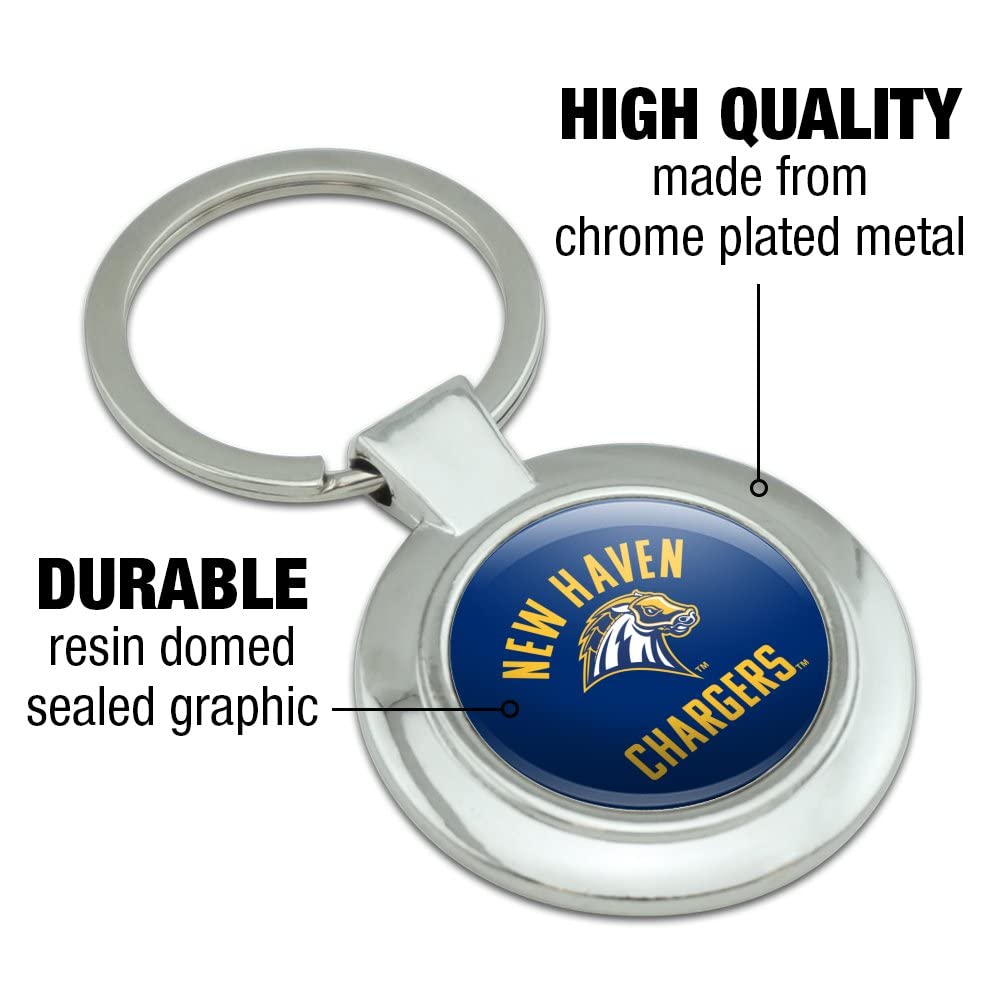 Premium Chrome Plated Metal Keychain with Built-in Charger - Compact & Stylish for Everyday Carry - Perfect for Travel, Office, and Home Use
