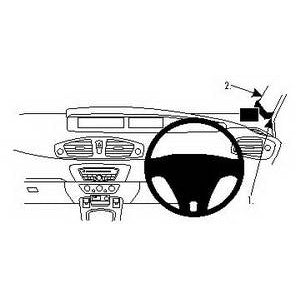 ClicOn No Holes Right Hand Dash Mount for Renault Scenic (2010-2016) - Secure Phone Holder for Safe Driving & Navigation