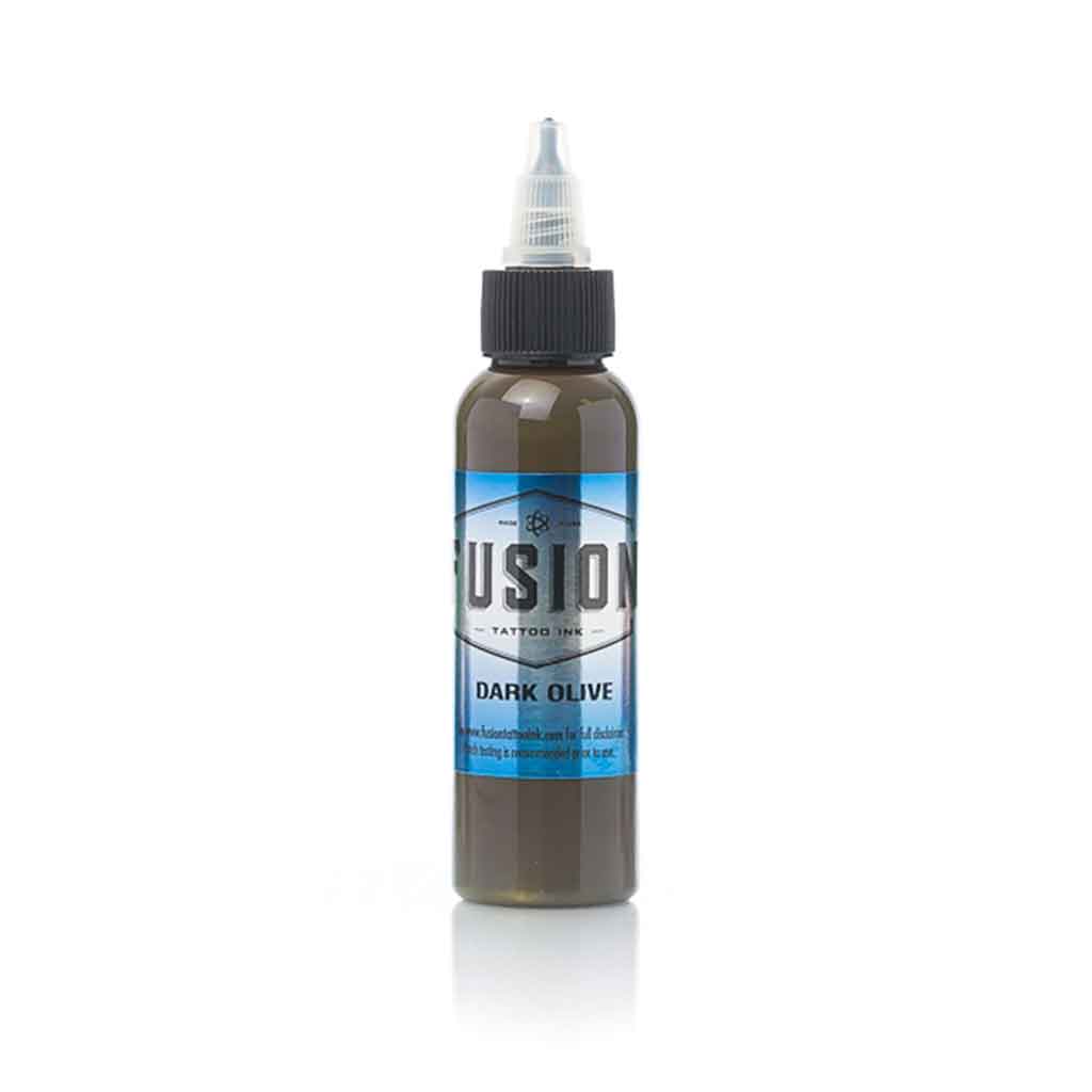 Premium Dark Olive Fusion Ink - 1 oz Bottle for Calligraphy, Art & DIY Projects | High-Quality Waterproof Ink for Pens, Brushes & Stamps
