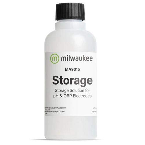 Milwaukee Instruments MA9015 pH/ORP Storage Solution 230ml (25-Pack) - Ideal for Laboratory, Pool Maintenance & Water Quality Testing