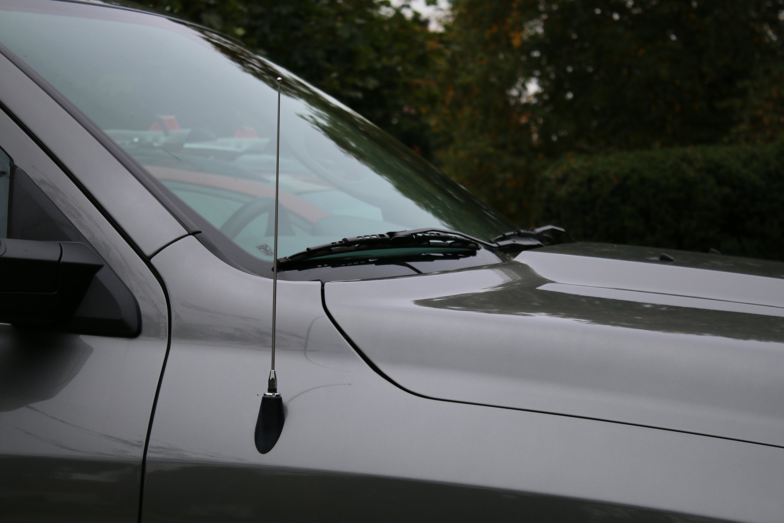 15 Inch Stainless Steel Antenna for Ford F-150 (1975-2025) - Durable Spring Steel Design - Perfect for Off-Roading & Truck Accessories