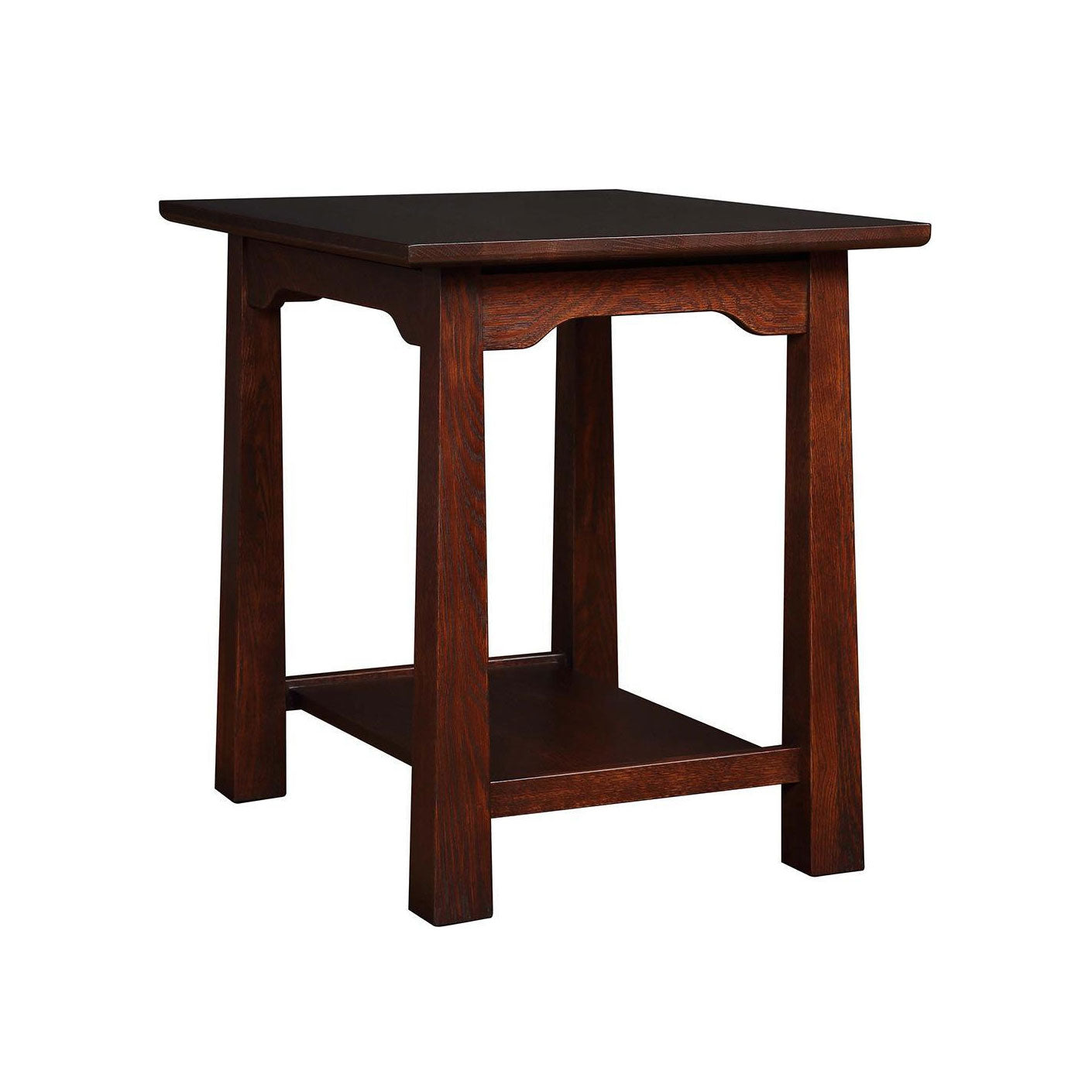 Park Slope End Table - Modern Side Table for Living Room, Bedroom & Office - Small Accent Table with Storage Shelf - Perfect for Coffee, Books & Decor