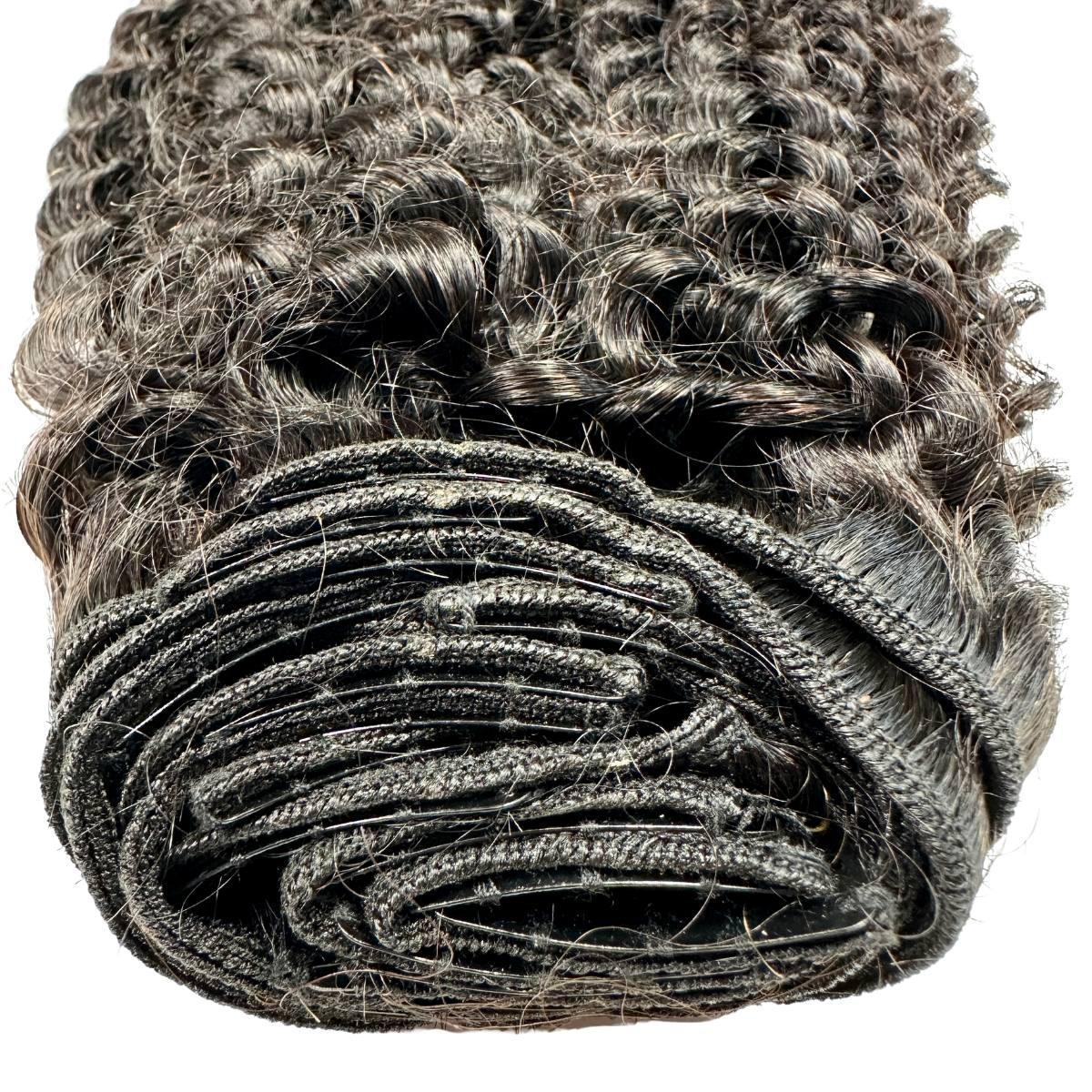 Kinky Curly Clip In 100% Human Hair Extensions - Natural Looking Voluminous Curly Hair Extensions for Women | Perfect for Parties, Weddings & Daily Styling
