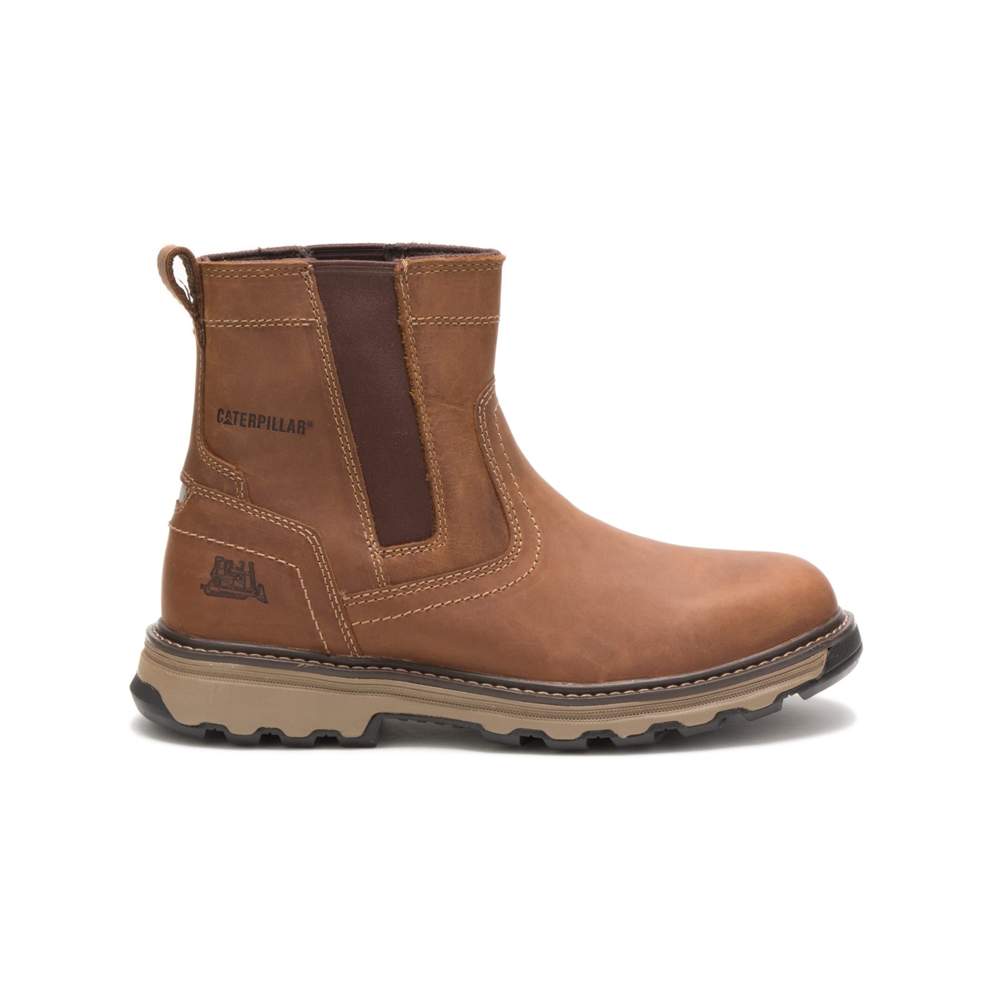CAT Men's Pelton Work Boots - Steel Toe, Waterproof, Slip-Resistant - Durable Safety Shoes for Construction, Hiking & Outdoor Work