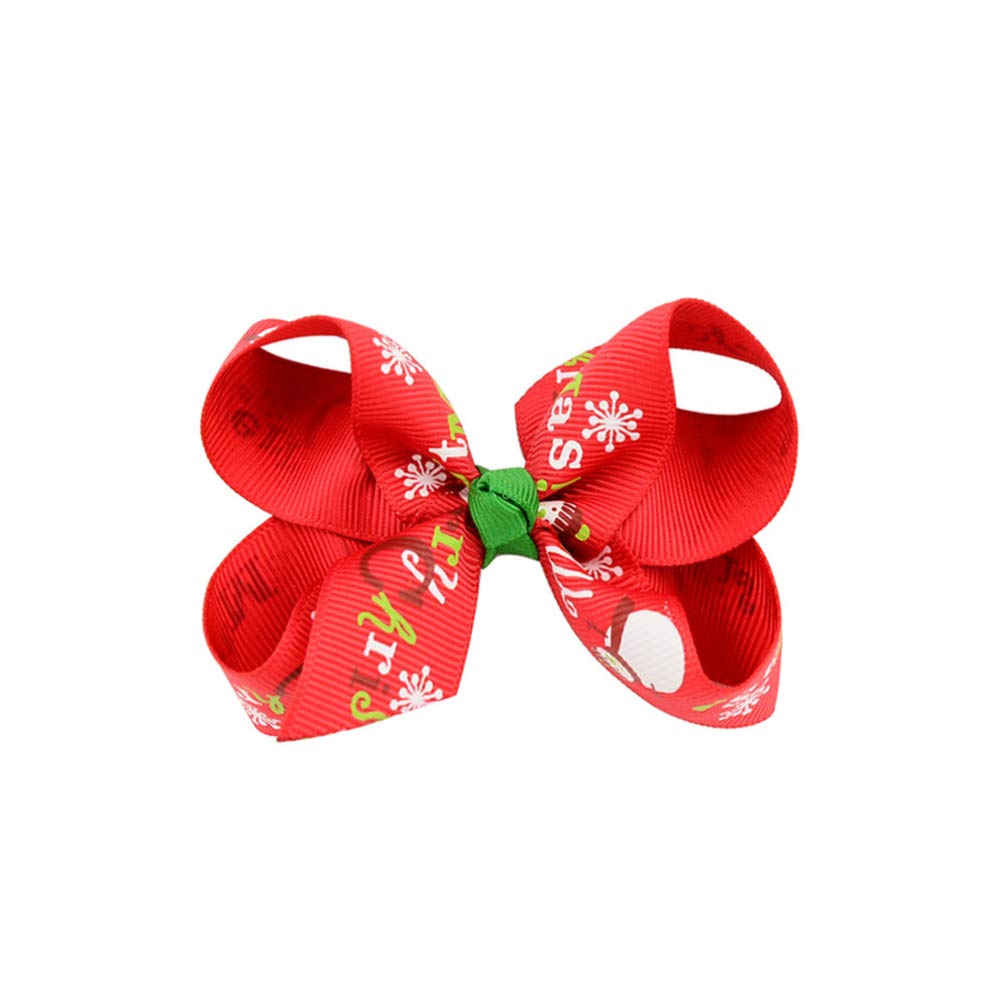 Bestoyard 12Pcs Christmas Hair Bows Clips for Girls - Cute Bowknot Hairpins & Hair Accessories Set for Baby Toddlers Kids (Mixed Styles) - Perfect for Holiday Parties, School Events & Photo Shoots