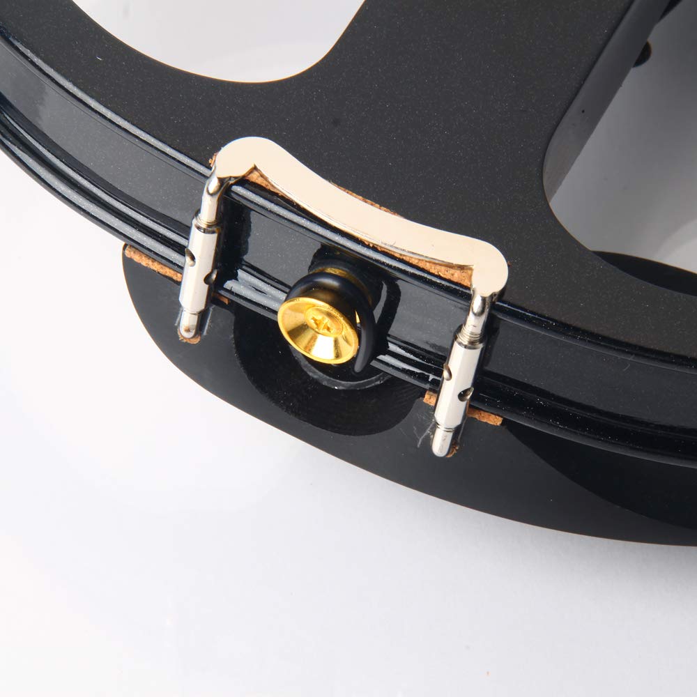 Professional 4/4 Full Size Electric Violin Kit for Adults & Students - Beginner Friendly Violin Set with Hard Case, Bow, Rosin & Headphones (Black) | Perfect for Practice, Performances & Studio Recording