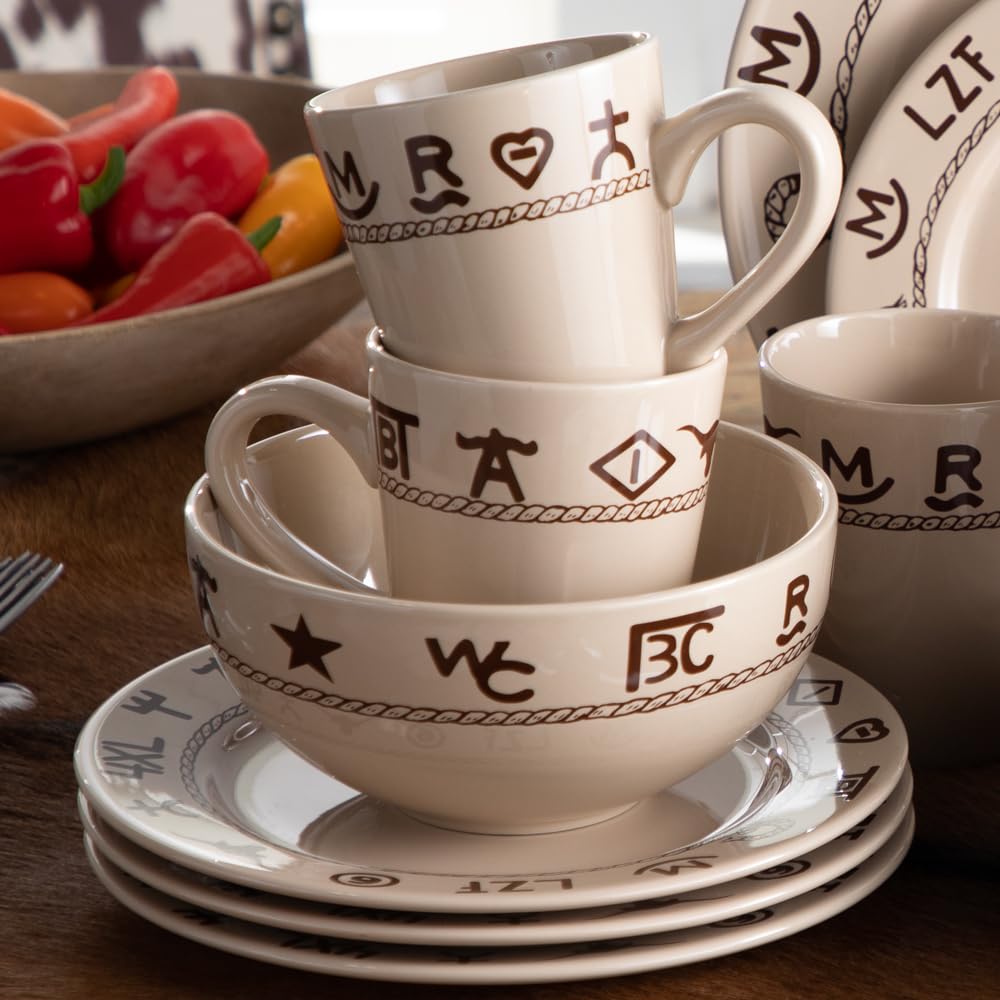 Premium 16-Piece Dinnerware Set - Porcelain Tableware for 4, Dishwasher & Microwave Safe - Elegant Dinner Plates, Salad Plates, Bowls & Mugs - Perfect for Family Dinners, Parties & Restaurant Use