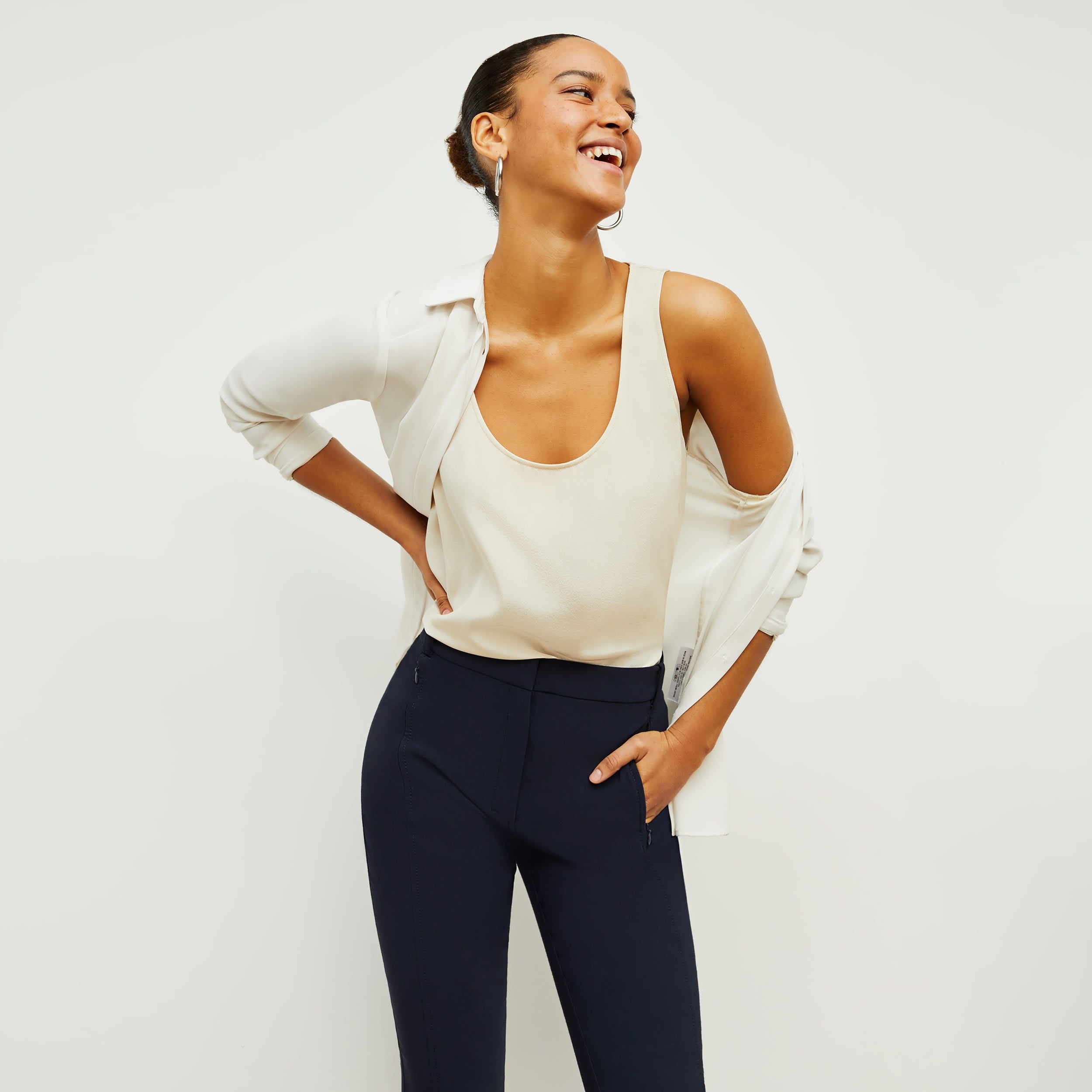Curie Pant PowerStretch Pro - High-Performance Stretch Pants for Women in Dark Navy | Perfect for Yoga, Running & Outdoor Activities