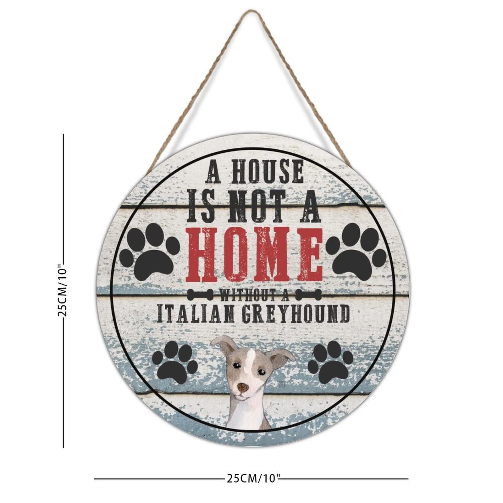 Italian Greyhound Mom Wooden Sign - Rustic Farmhouse Wall Decor for Dog Lovers - 