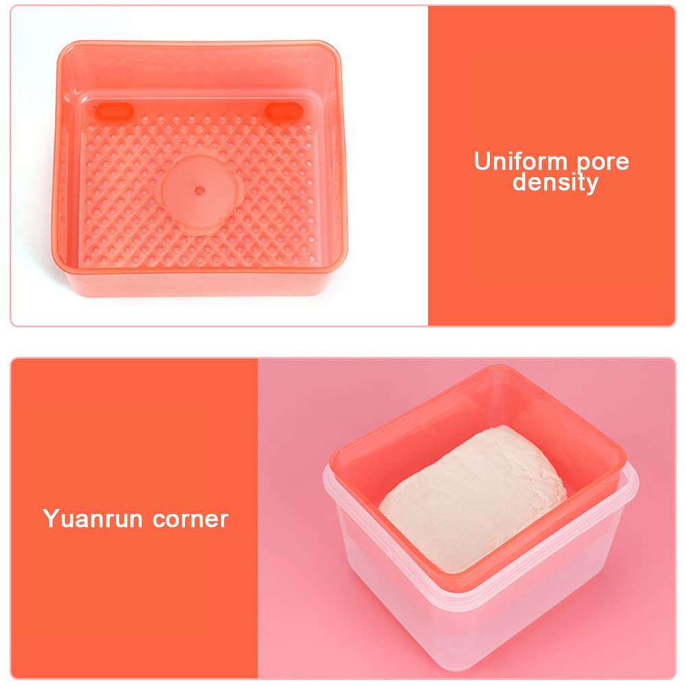VALINK Stainless Steel Tofu Press with Drainage Tray - Heavy Duty Kitchen Tool for Draining, Pressing & Storing Tofu Blocks - Perfect for Vegan Cooking, Meal Prep & Asian Cuisine at Home