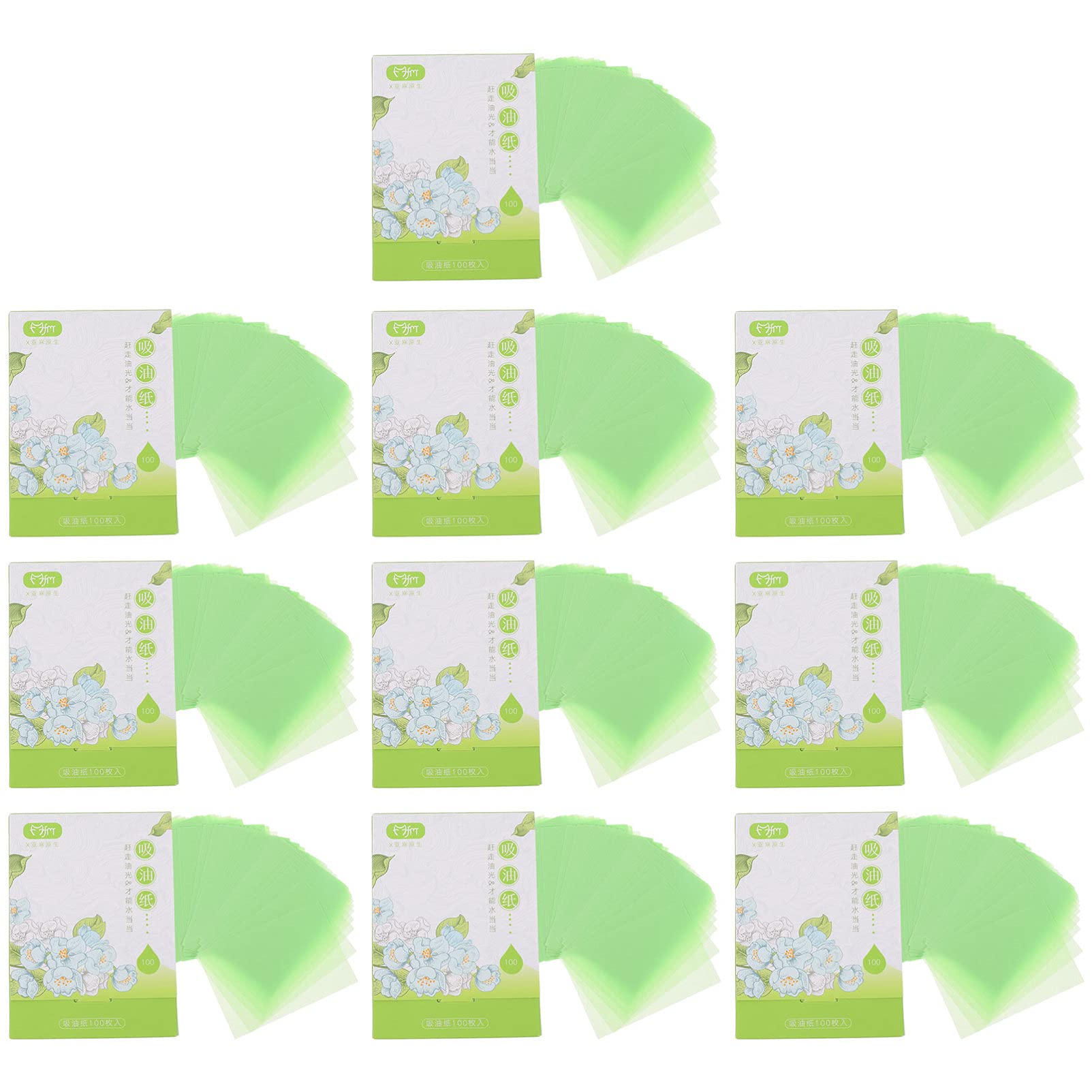 Beaupretty 10 Pack Oil Absorbing Paper Sheets for Face - Blotting Papers for Oily Skin, Shine Control & Makeup Touch Ups | Perfect for On-the-Go, Gym, Travel & Daily Use