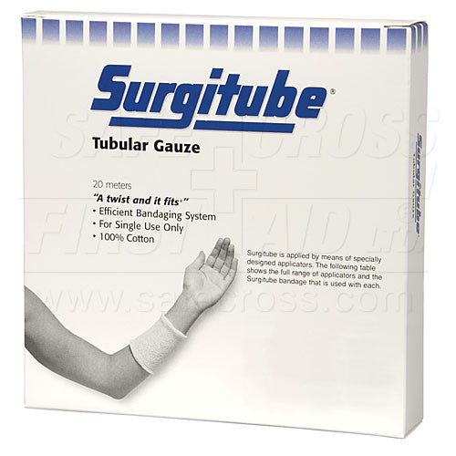 SURGITUBE Sterile Tubular Gauze Bandage - 4 Pack, 6.7cm x 20m (2.6