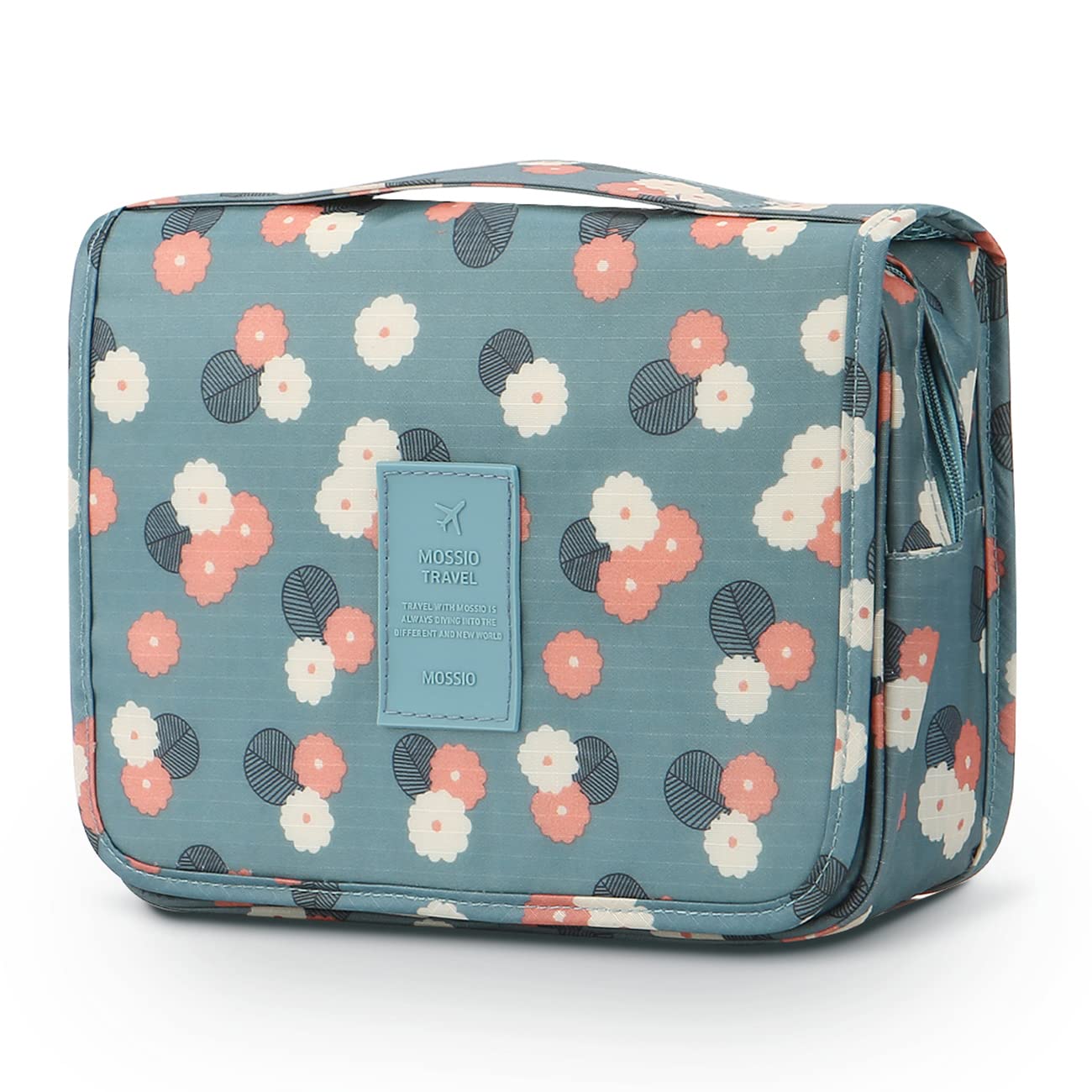 Mossio Hanging Toiletry Bag for Travel - Large Waterproof Cosmetic Makeup Organizer with Sturdy Hook for Men & Women | Perfect for Bathroom, Gym, Camping & Vacation Essentials