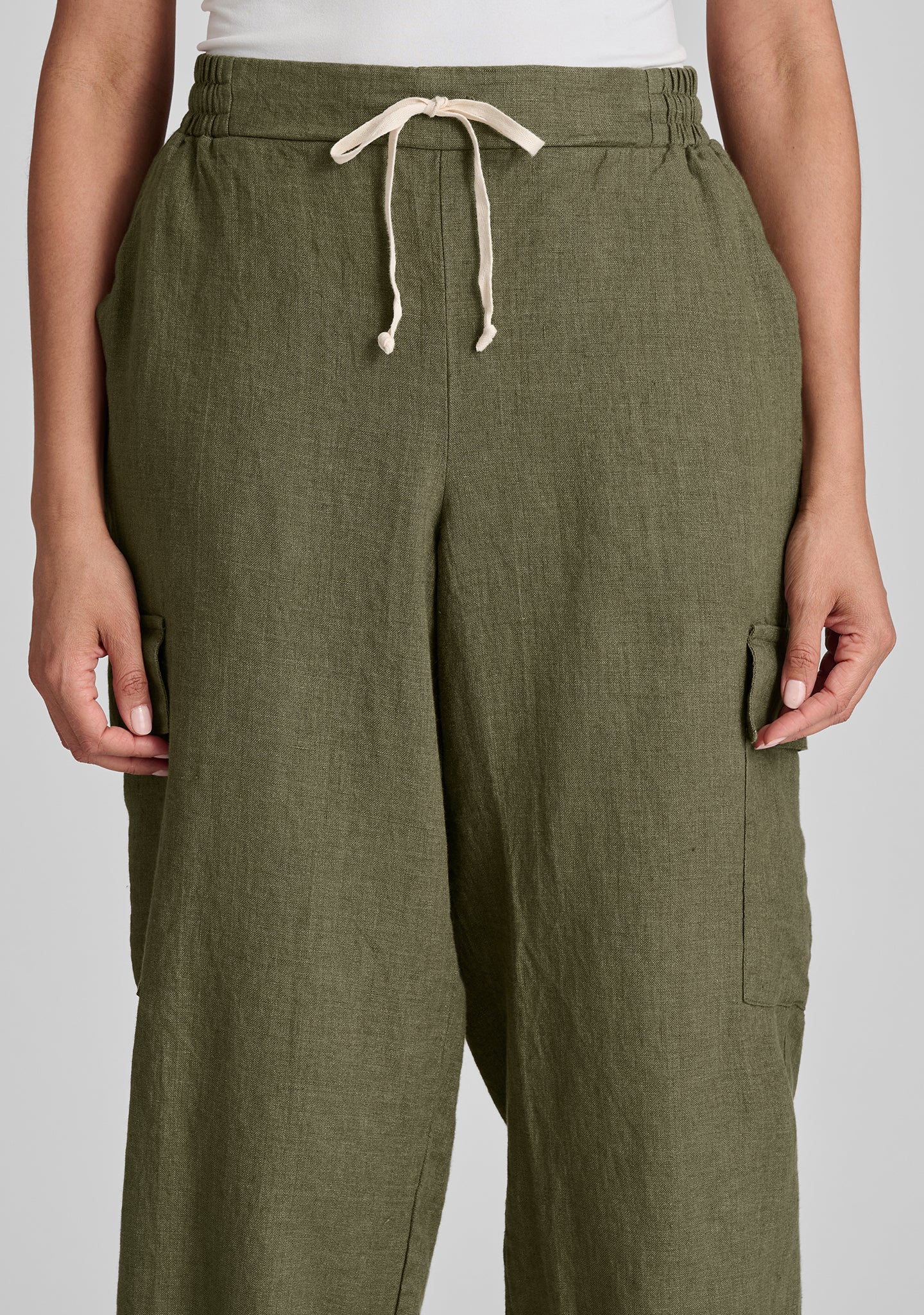 Comfortable Linen Drawstring Pants for Women & Men - Breathable Casual Lounge Pants for Summer, Yoga, Travel & Home Wear