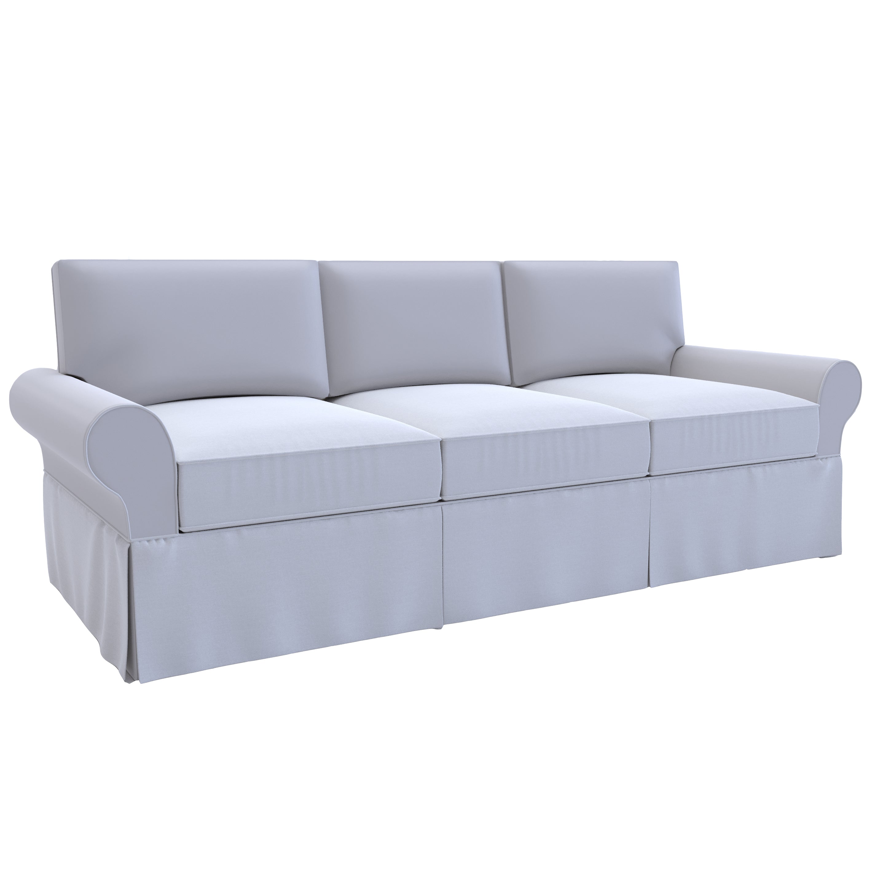 PB Basic Sofa Bed Cover - Stretchable Sleeper Sofa Protector for Living Room, Guest Room & Dorm - Easy Wash Furniture Slipcover (Beige, Queen Size)