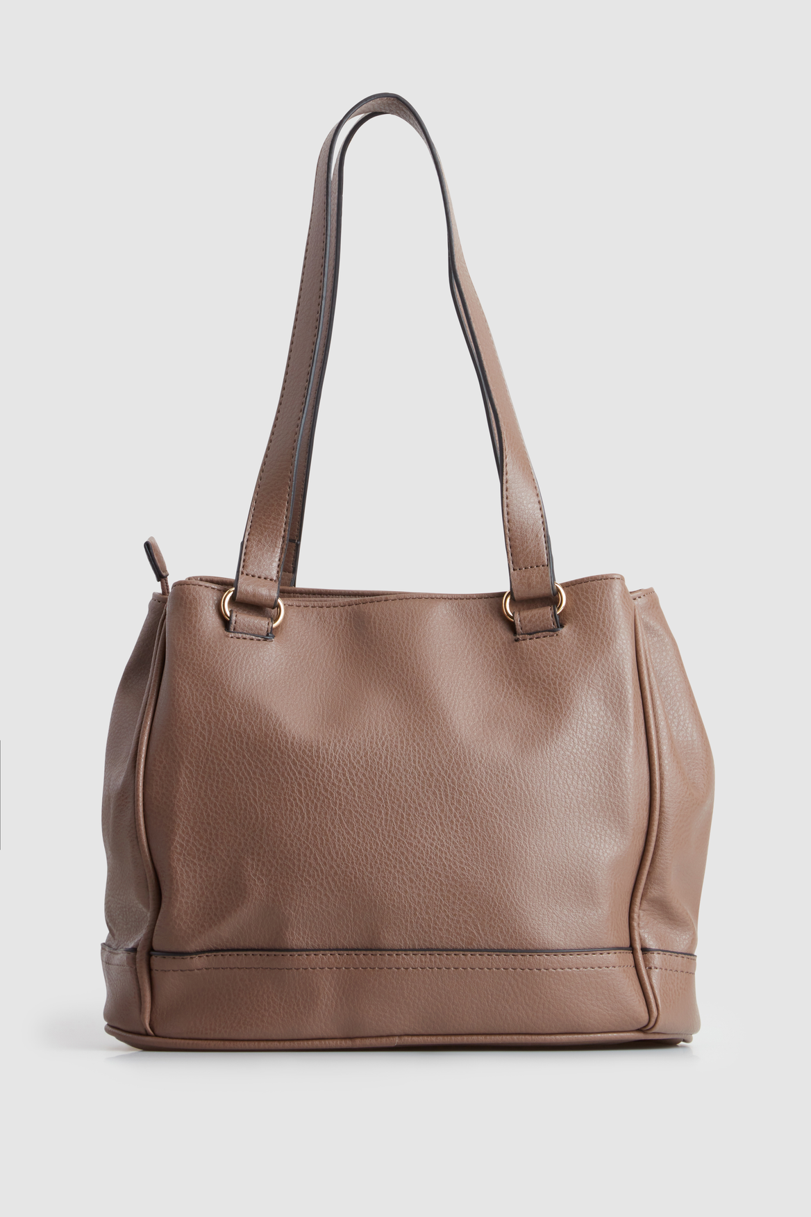 Stylish Zip Pocket Panel Tote Bag for Women - Durable Canvas Shopping Bag with Secure Zipper Compartment - Perfect for Work, Travel & Daily Essentials
