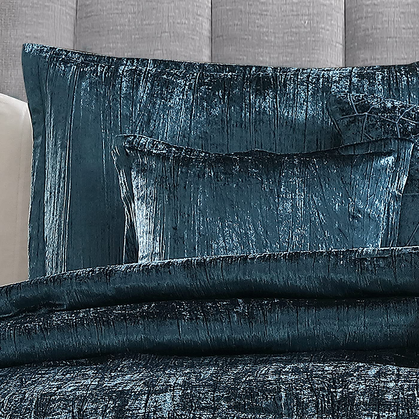 Riverbrook Home Turin 7-Piece King Comforter Set in Blue - Soft & Luxurious Bedding for Master Bedroom, Guest Room, or Dorm