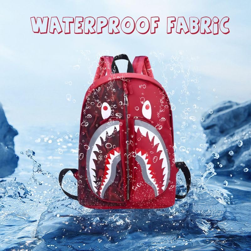 ALLLUV Boys Travel Backpack - Lightweight School Backpack for Boys & Girls - Durable Outdoor Hiking & Casual Daypack (Red) - Perfect for School, Camping & Daily Use