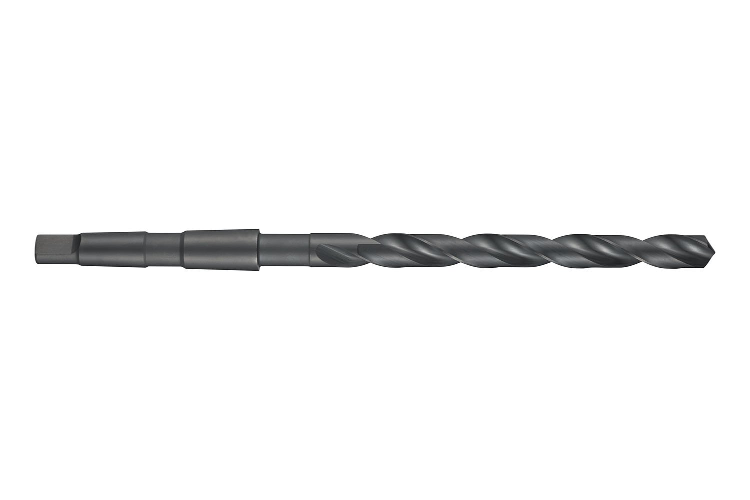 High Speed Steel A35032.0 Taper Shank Drill - 32mm Head Diameter, 248mm Flute Length, 397mm Full Length - Steam Oxide Finish for Metalworking & Woodworking Projects