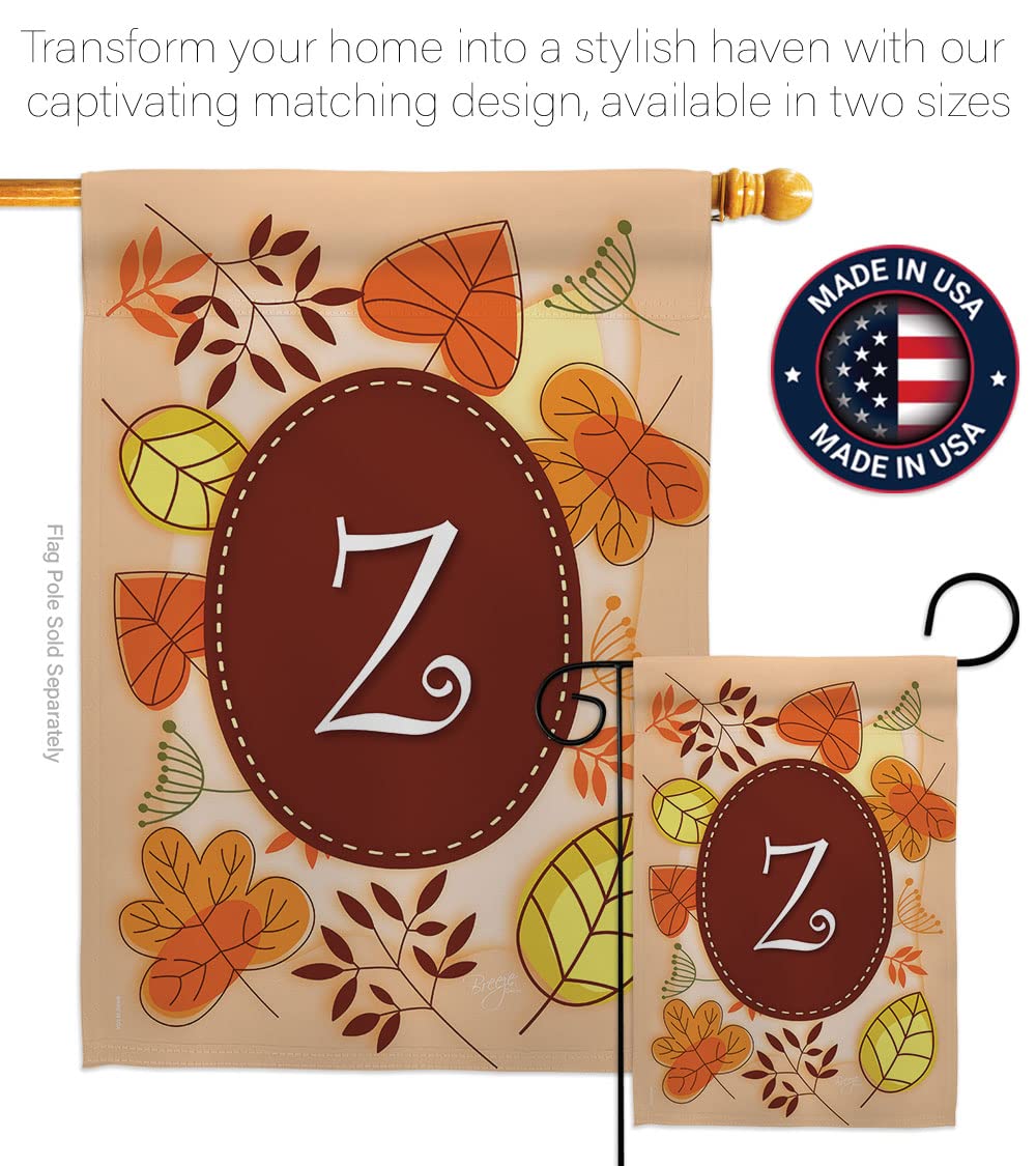 Autumn Z Initial House Flag Set - 28